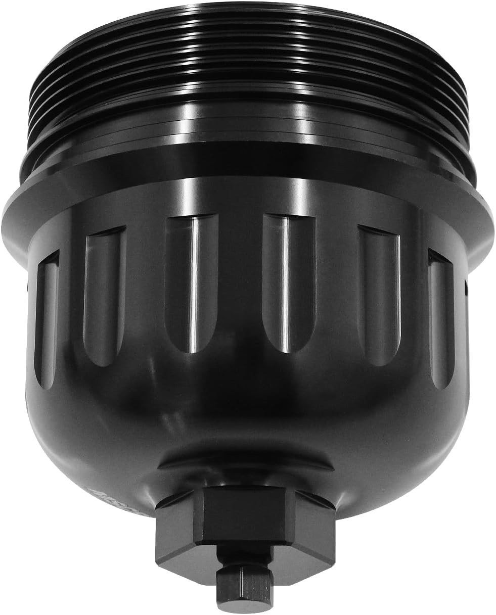 Billet Fuel Filter Housing Cap Compatible with 2017-2019 Chevy/GMC 6.6L L5P