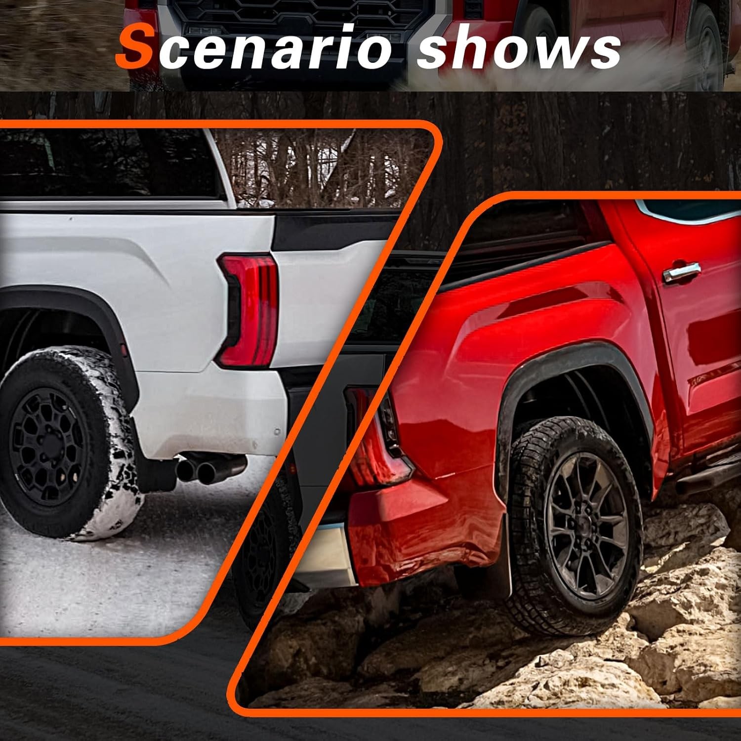 2022 Tundra Mud Flaps Compatible with 2022 2023 2024 Toyota Tundra with Hardware