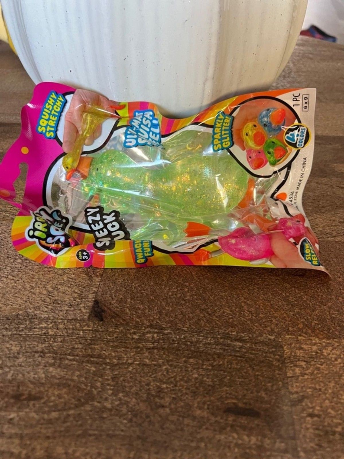 Ja-Ru Sqweezy Duck Kids Toy – GreenSparkly Squish