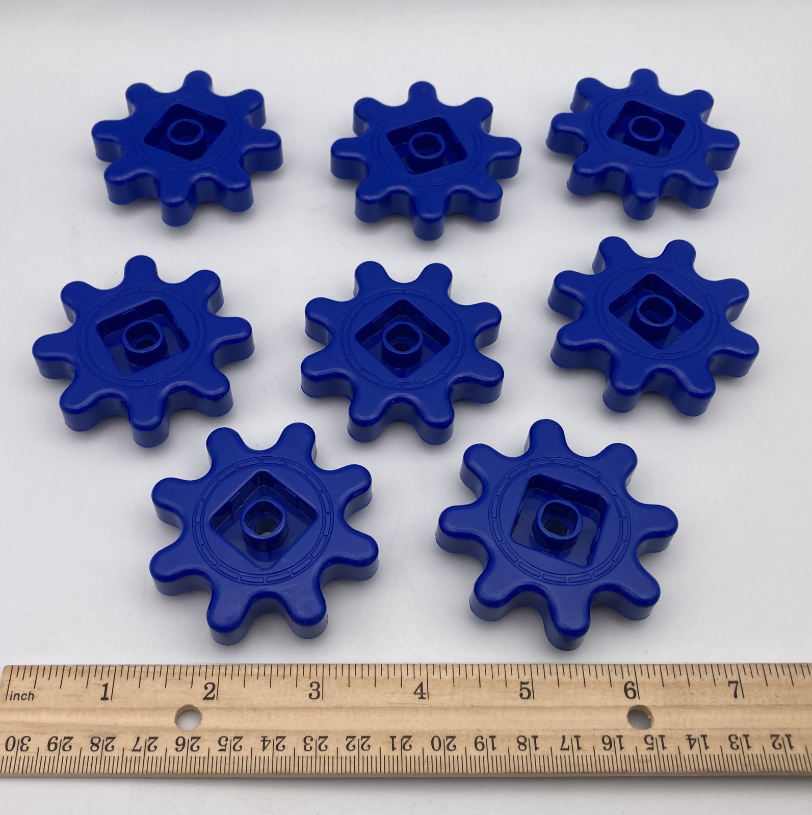 Learning Resources Gears! Gears! Gears! Replacement Pieces DARK BLUE GEARS Lot 8