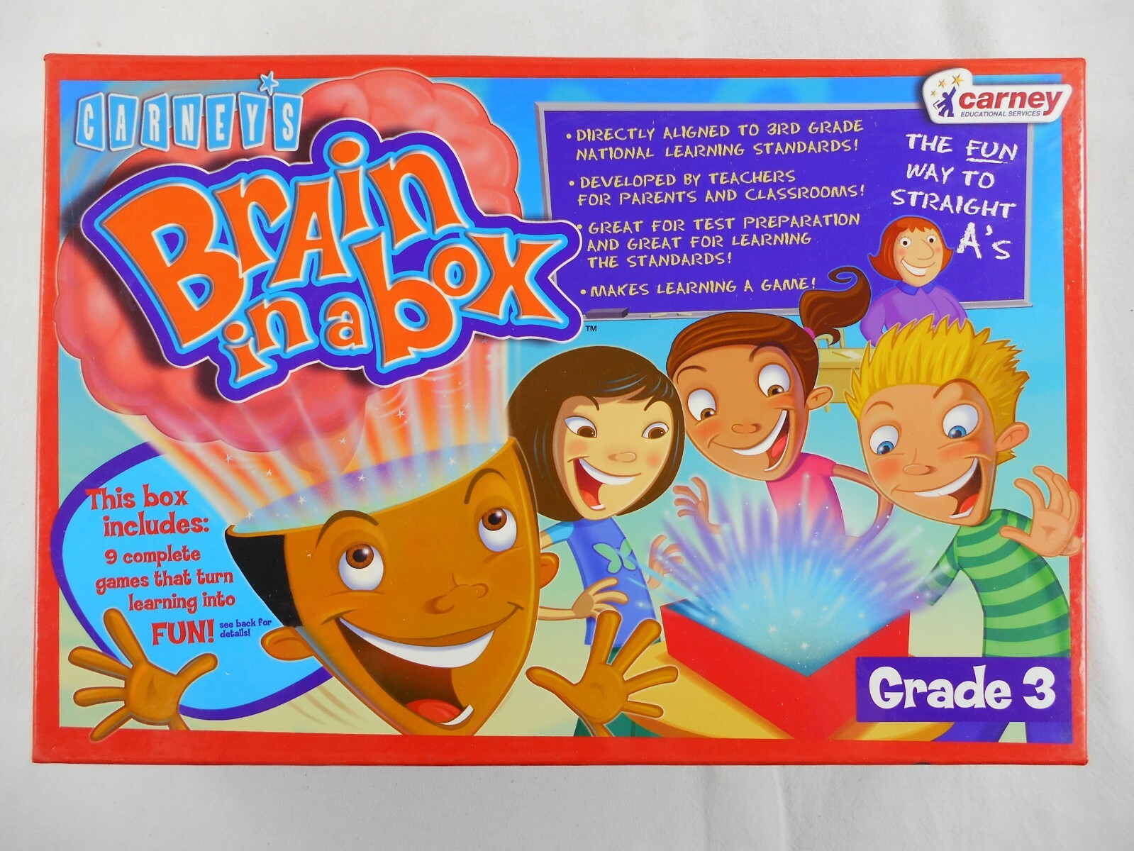 Carney’s BRAIN IN A BOX Grade 3 Educational Fun Homeschool Classroom