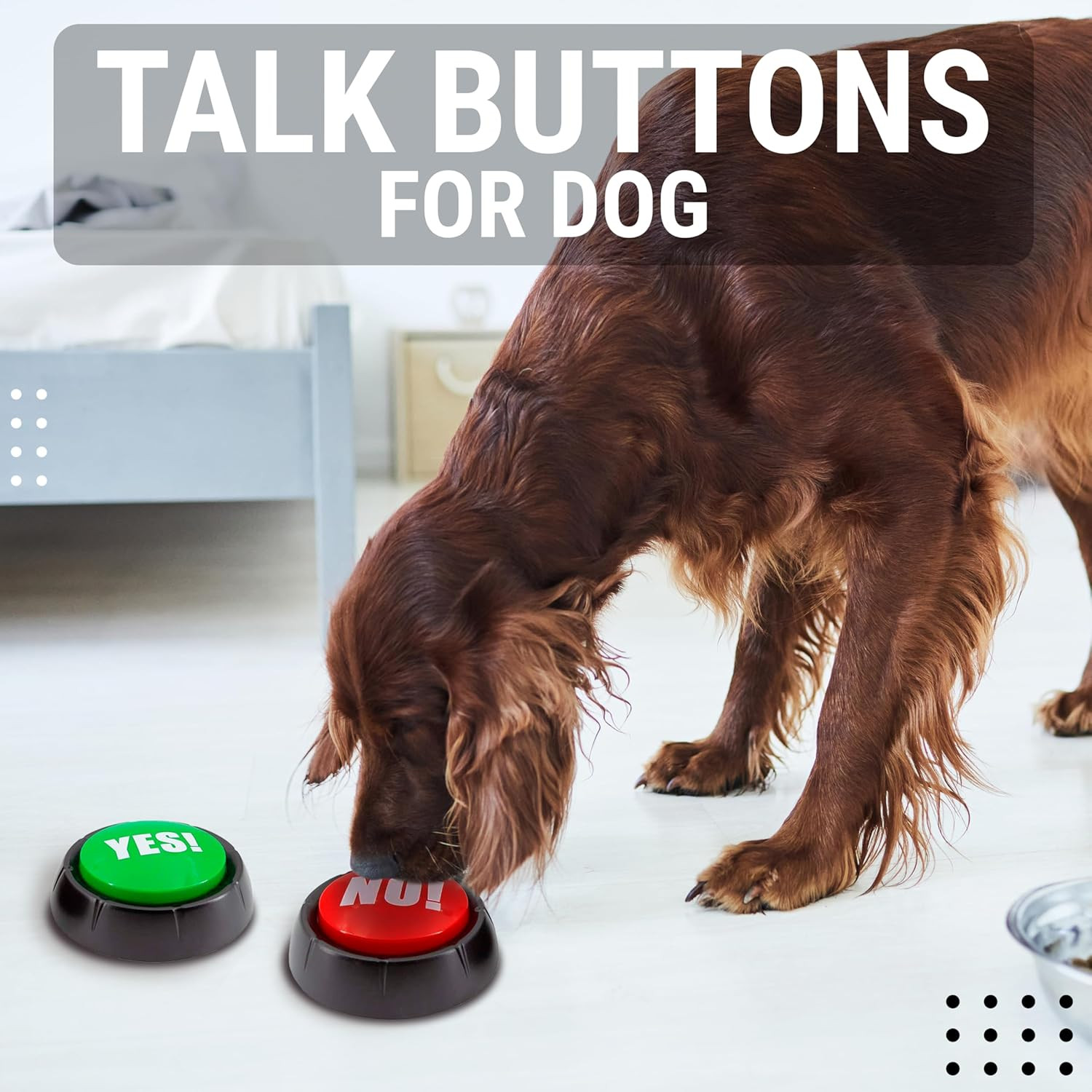 Yes Button and No Button with Sound, Answer Buzzers Set of 2 Buzzers for Game Sh