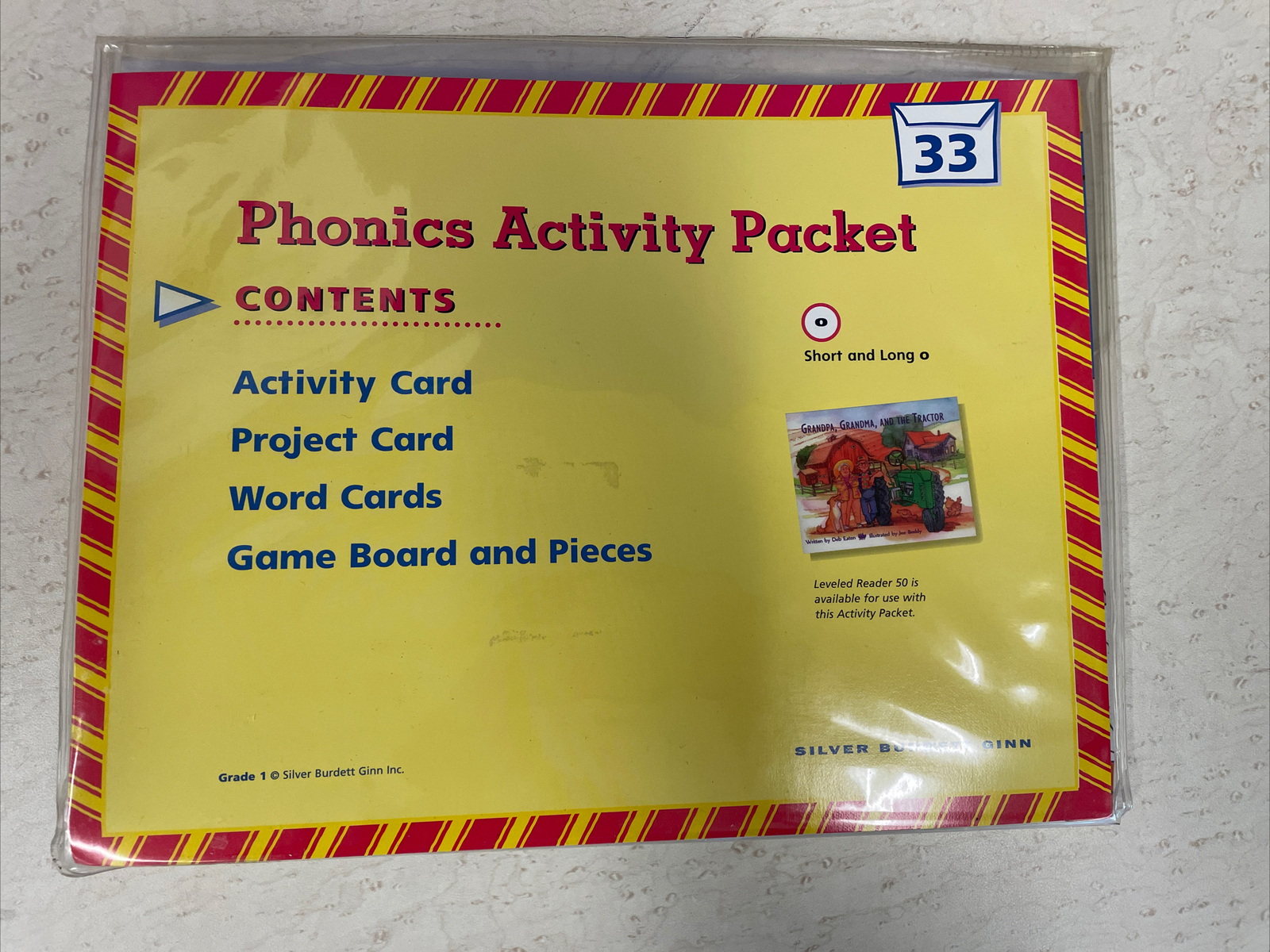 Phonics Activity Packet #33 Reading Word Building Silver Burdett Ginn Grade 1