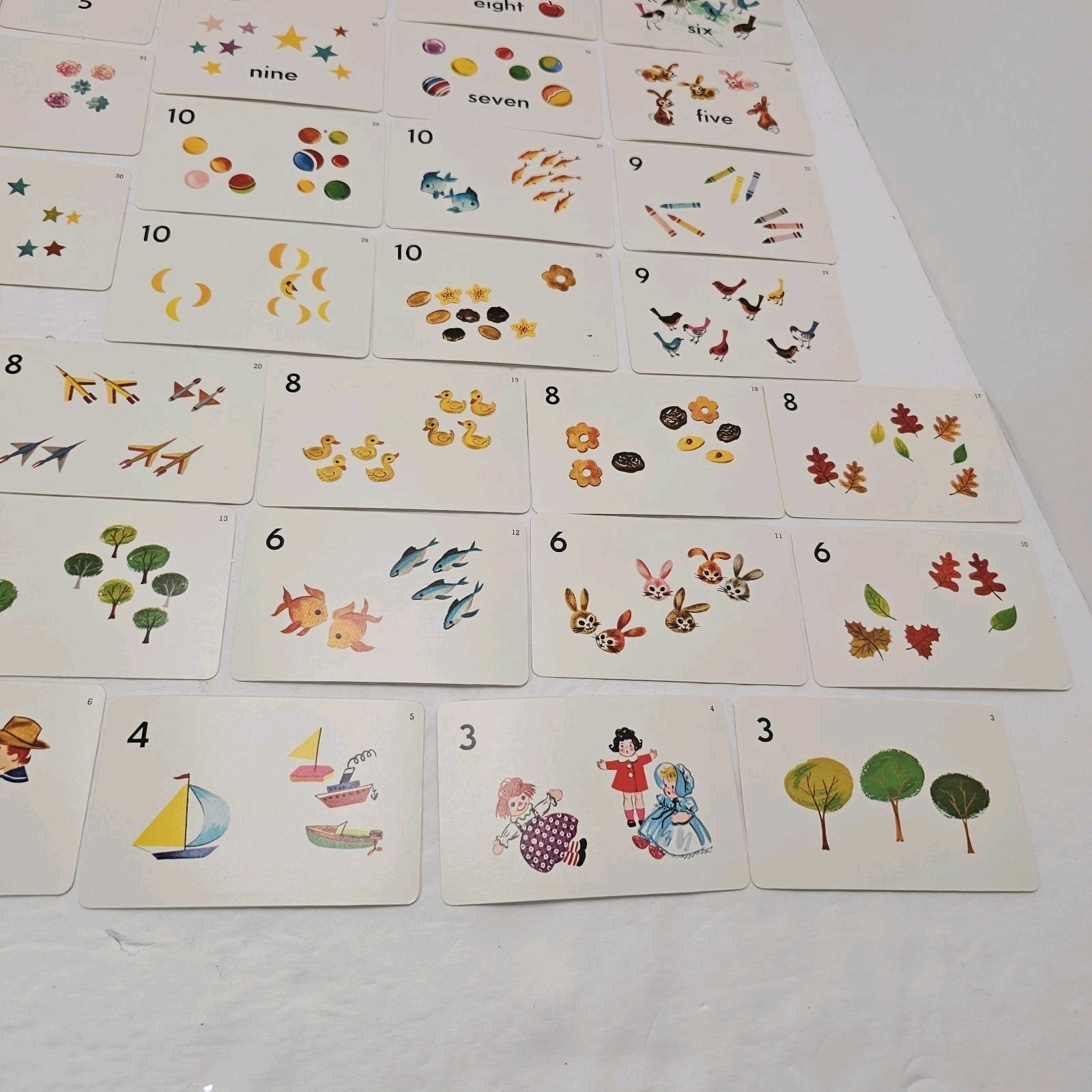 Vintage Whitman Number Concept Flash Playing Cards #4577:39 Complete Ephemera