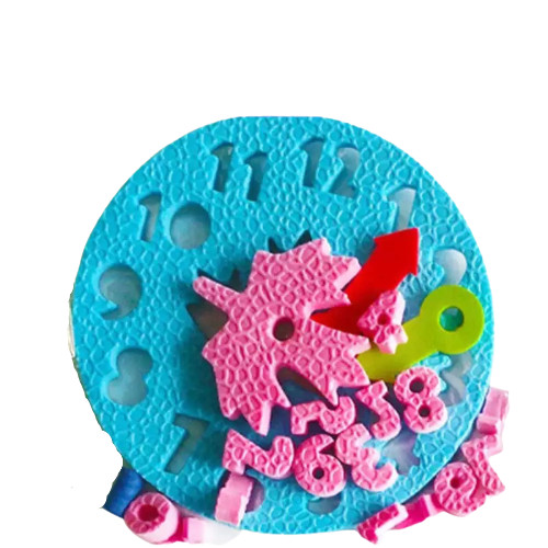 Teaching Kindergarten Manual DIY Clock Early Learning Education Baby Kid Toy