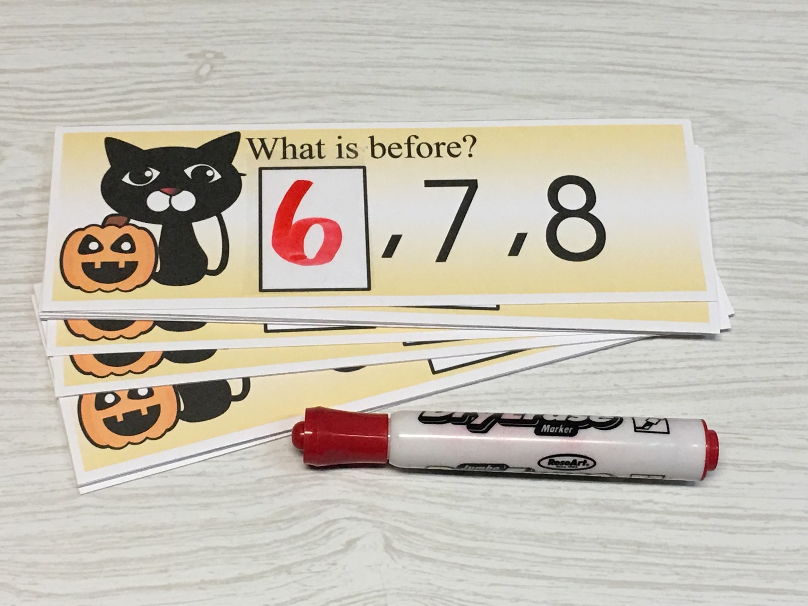Black Cat – Numbers – Laminated Activity Set – Teaching Supplies