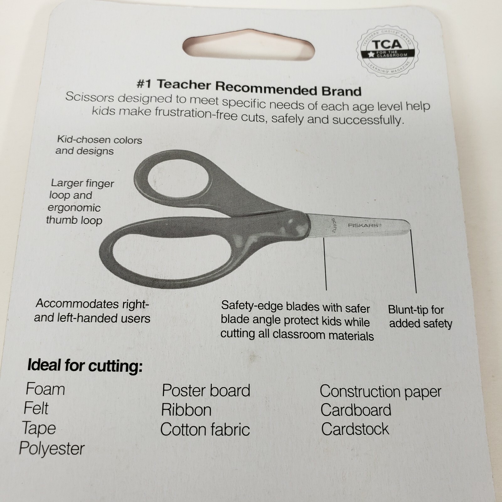 Scissors +4 Ages Fiskars Safety Blunt-tip Edge Blade Scissors with Sheath