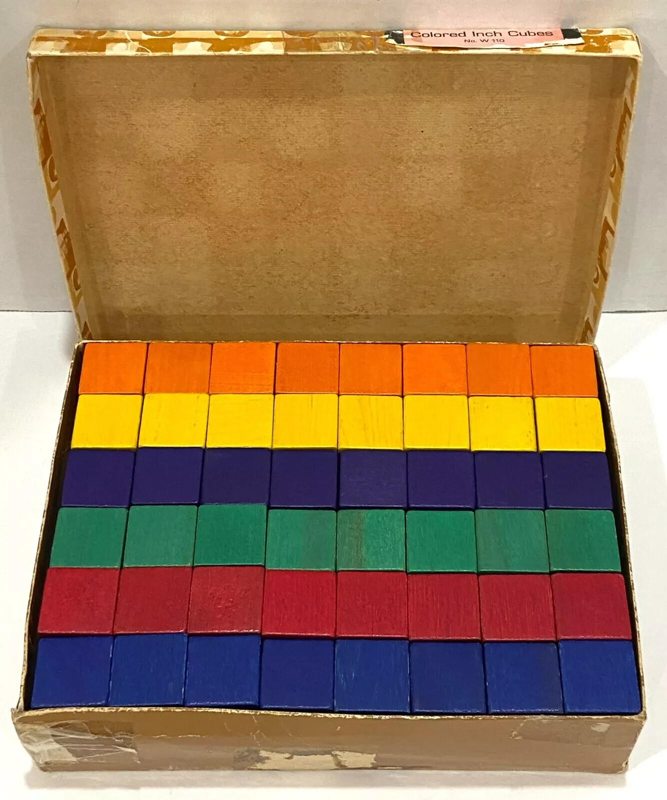 DLM (Developmental Learning Materials) Colored Inch Cubes Original Box of 96, GC