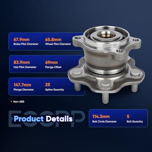 Hub Bearing Nissan Rogue Juke 2011-2017