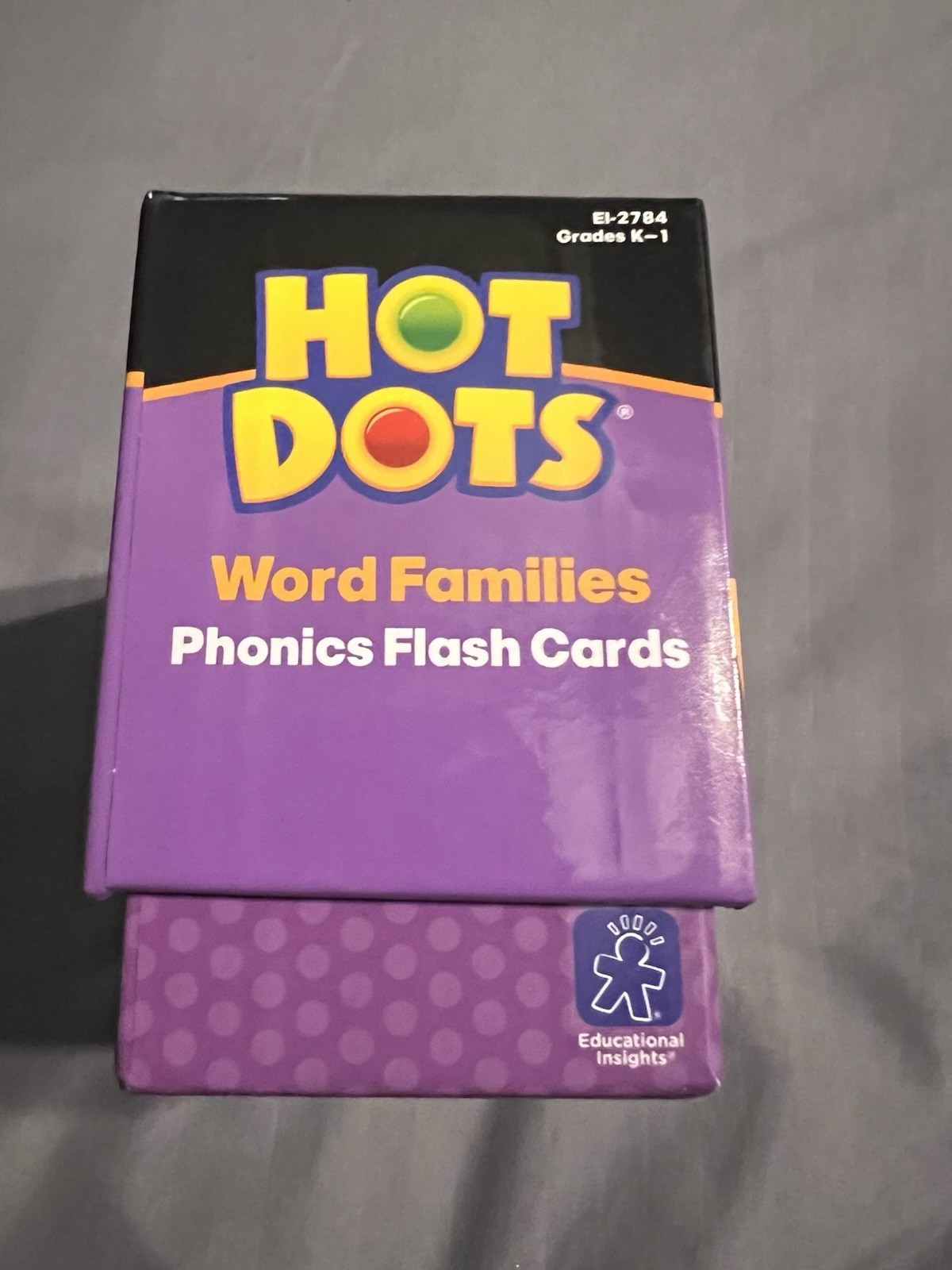 Hot Dots Word Families Phonics Flash Cards 72 Activities Homeschool Grades K-1