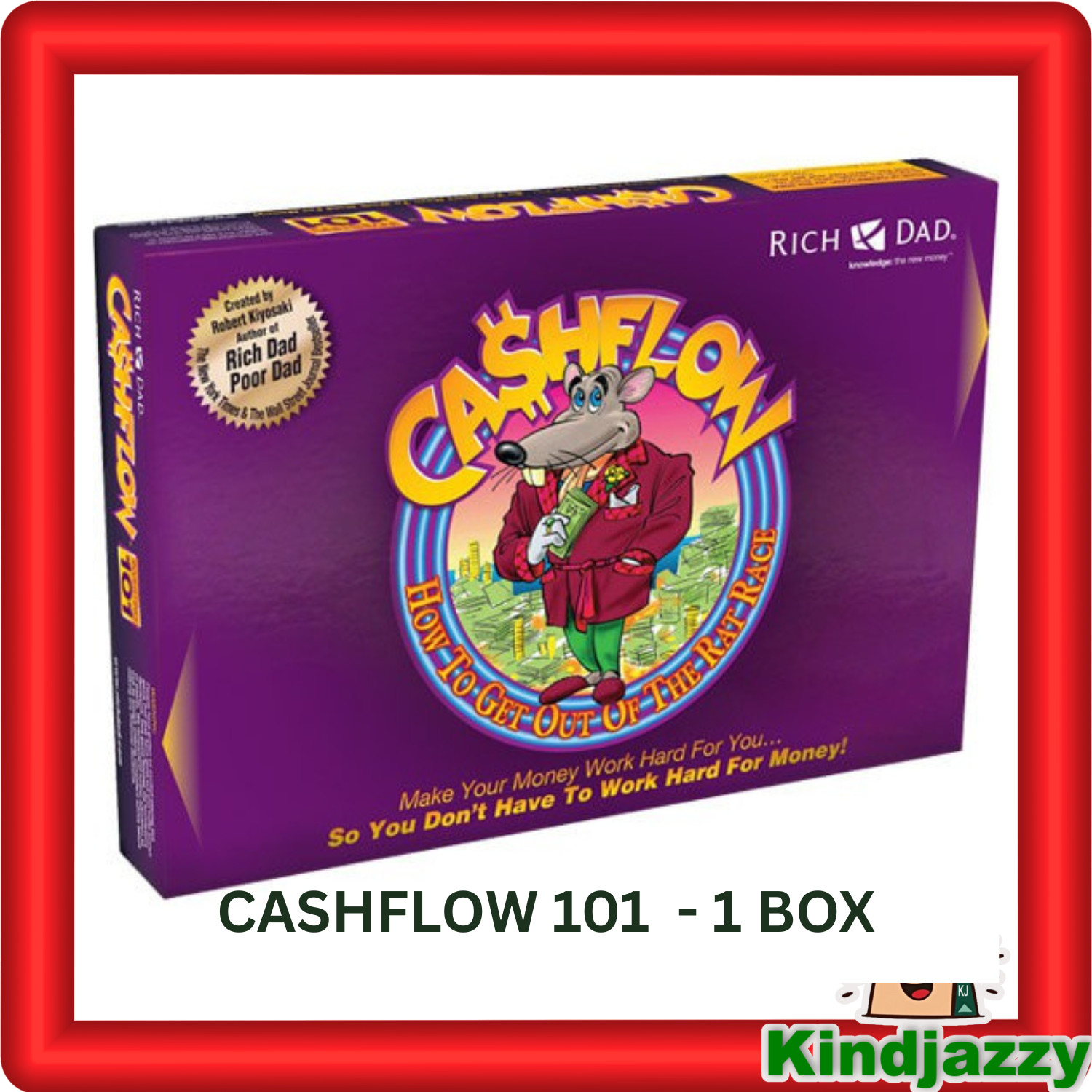 Rich Dad Invest Cashflow 101 & 202 Board Game by Robert Kiyosaki Educational Toy