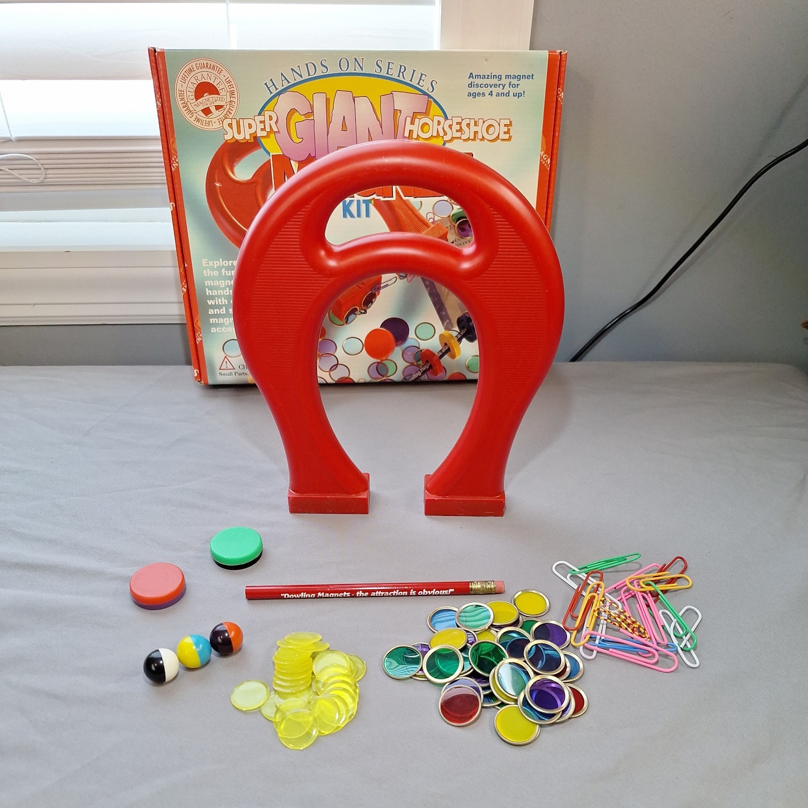 Vintage Giant Horseshoe Magnet by Dowling Magnets W/ Box