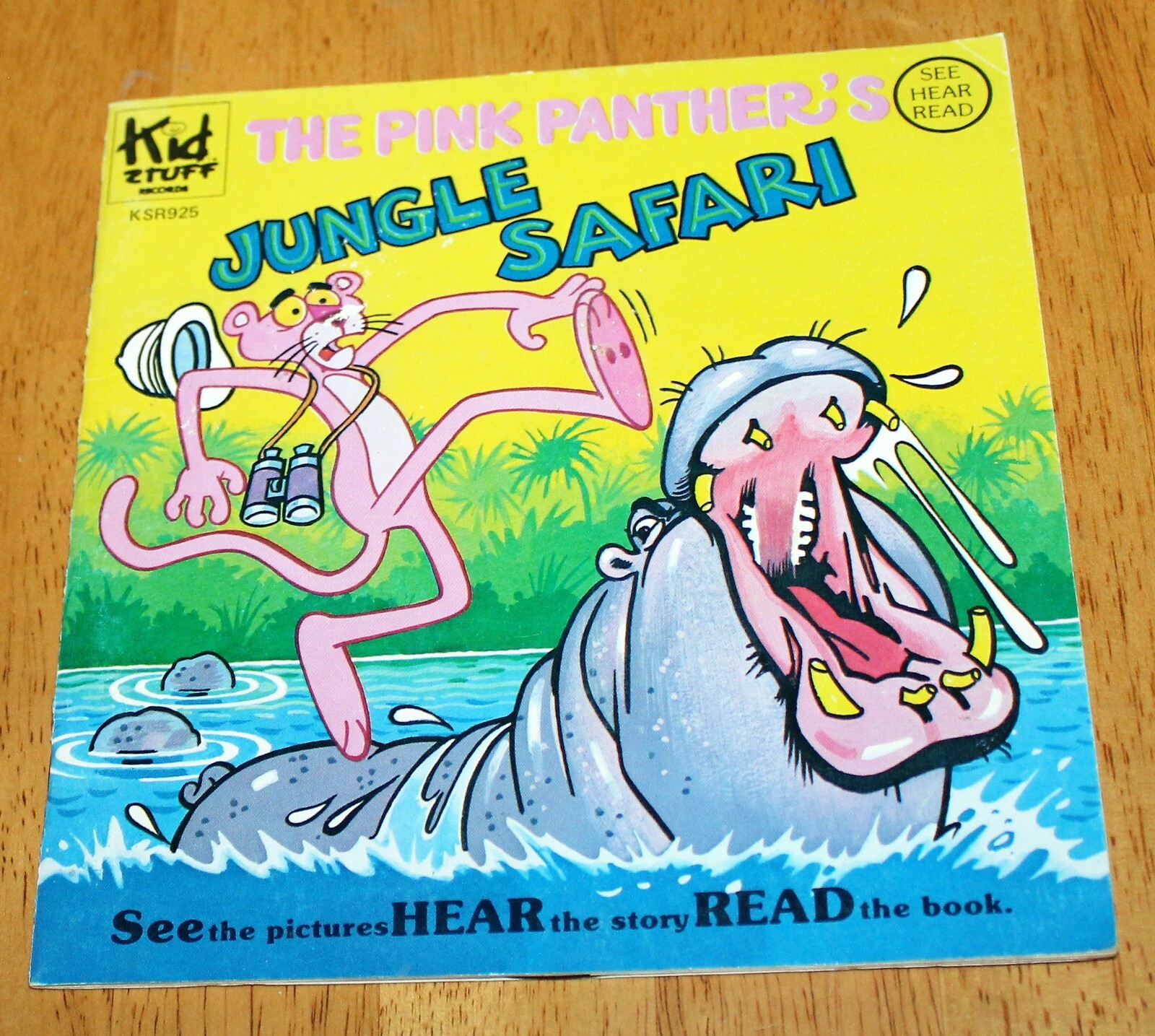 Kid Stuff: THE PINK PANTHER’S JUNGLE SAFARI – Record Book Set #KSR925 -1981 Guc
