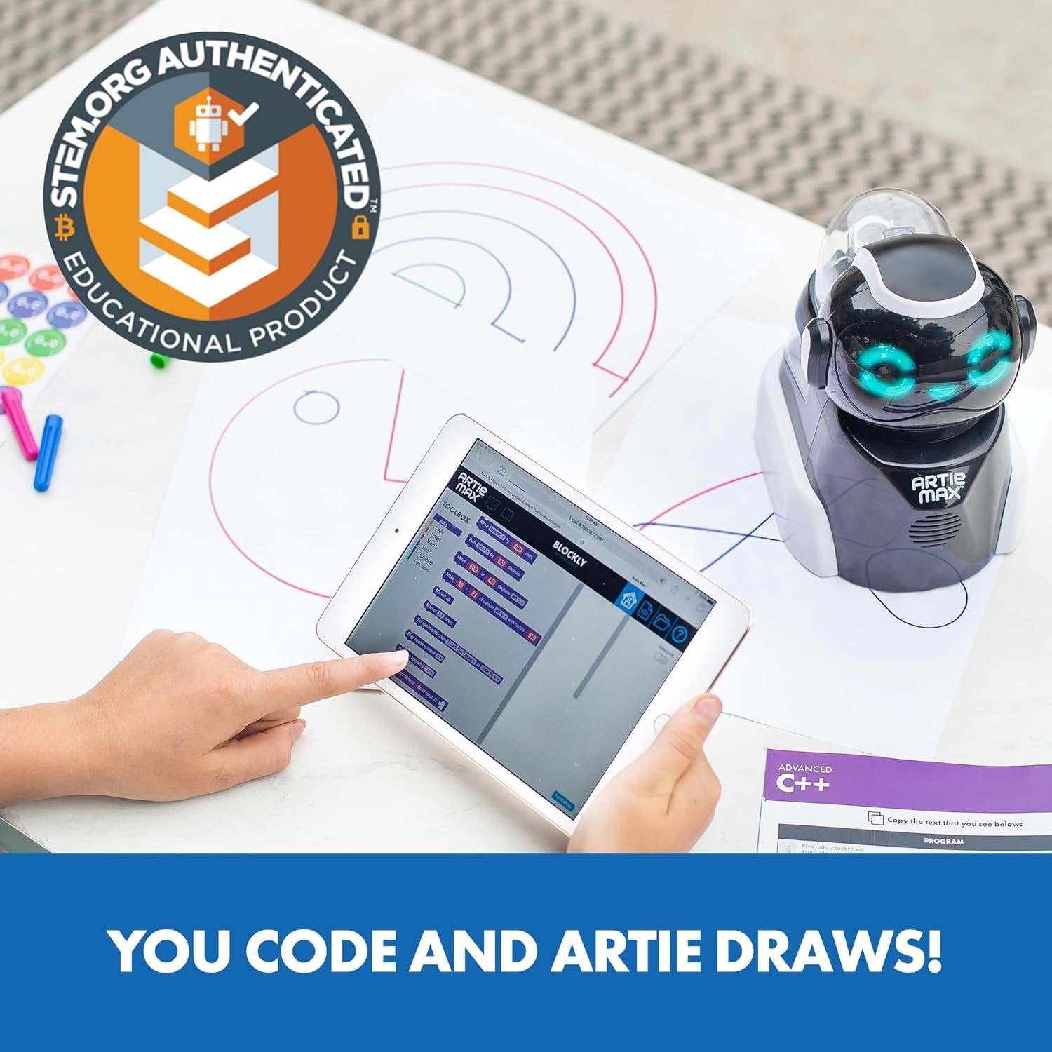 Artie Max the Coding, Drawing Robot, STEM Toy, Classroom Must Haves, Ages 8+