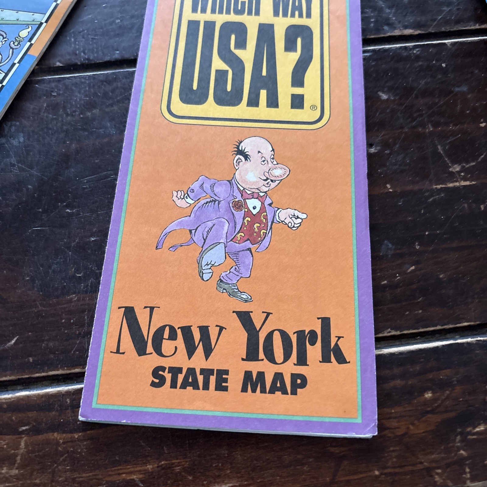 Vintage HIGHLIGHTS WHICH WAY USA? NEW YORK State Facts Puzzle Book & Map
