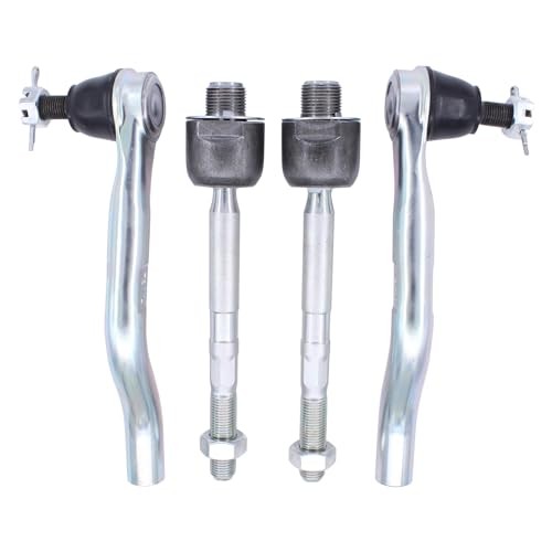 NewYall Front Inner and Outer Left Right Steering Tie Rod Ends for Honda Accord
