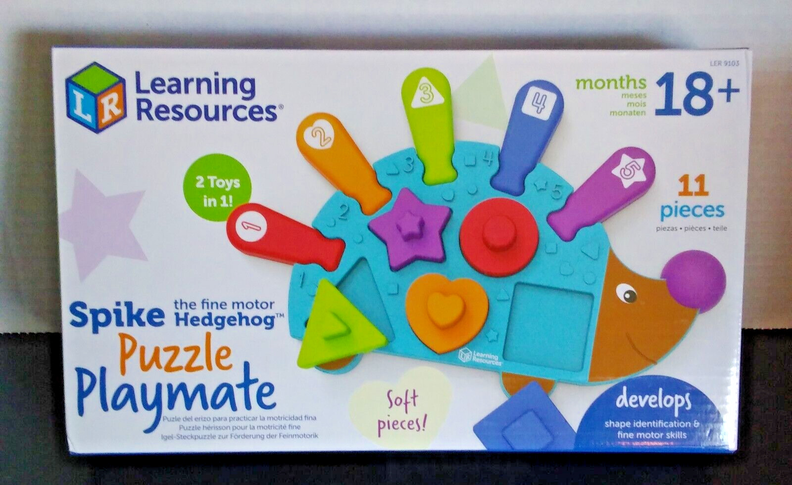 Learning Resources Spike the Fine Motor Hedgehog Puzzle Playmate (LER9103)