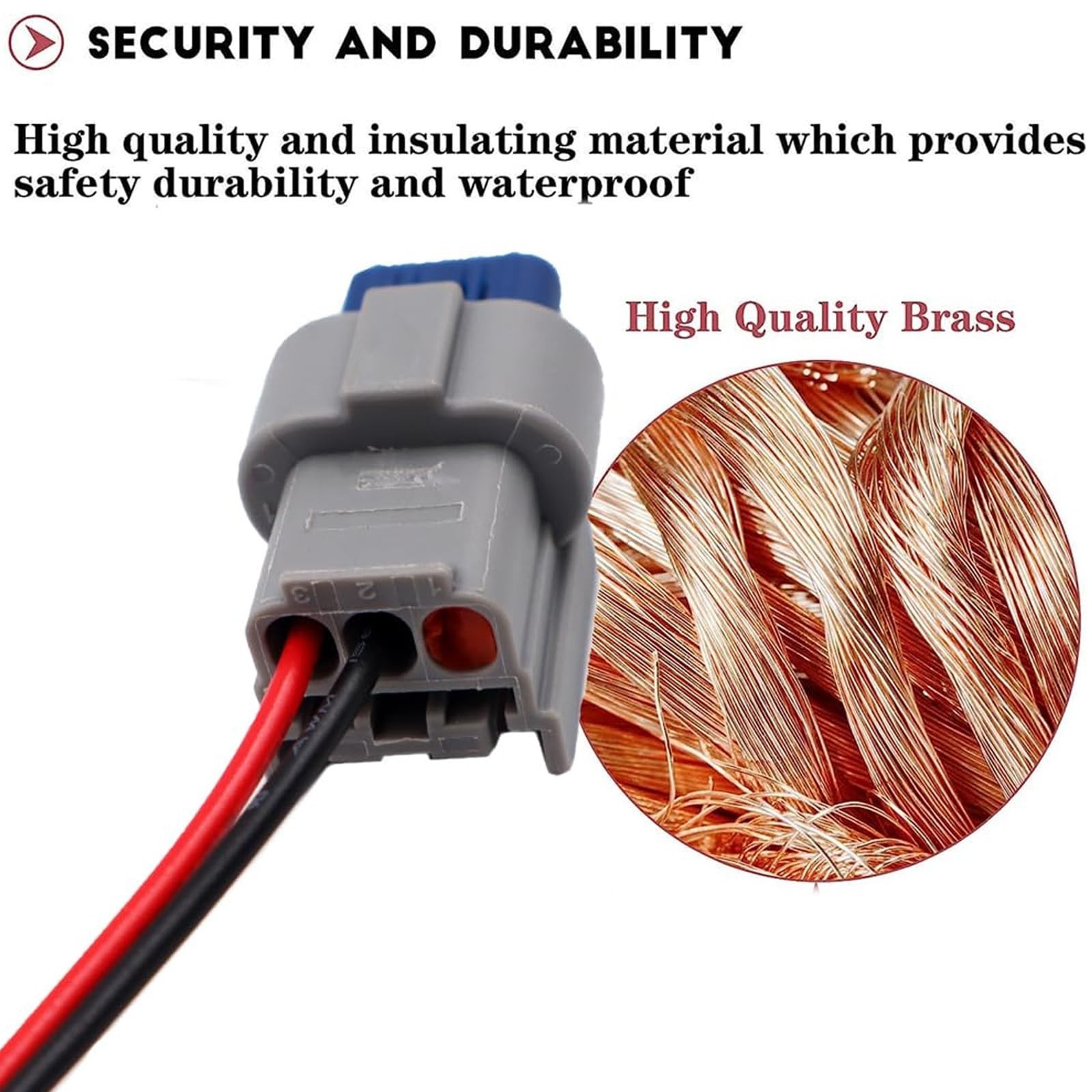 2 Pcs 2 Wires Ignition Coil Connector Wiring Harness Pigtail Plug Fit for Chr…