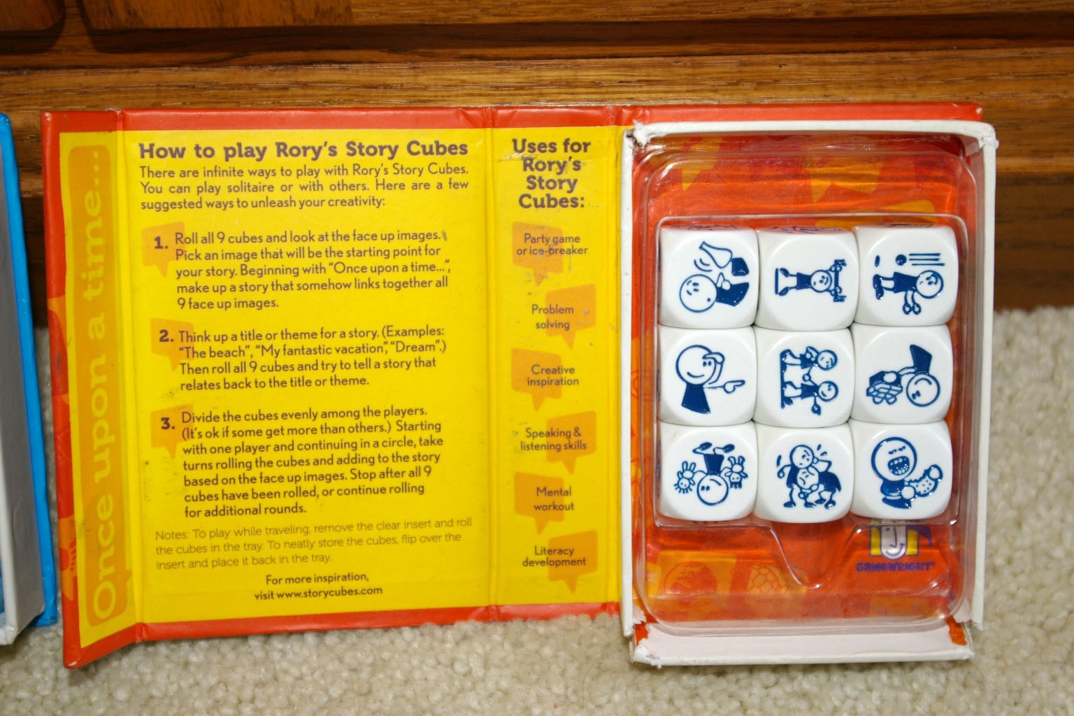 Gamewright Rory’s Story Cubes Creative Story Generator Lot Original/Action Dice
