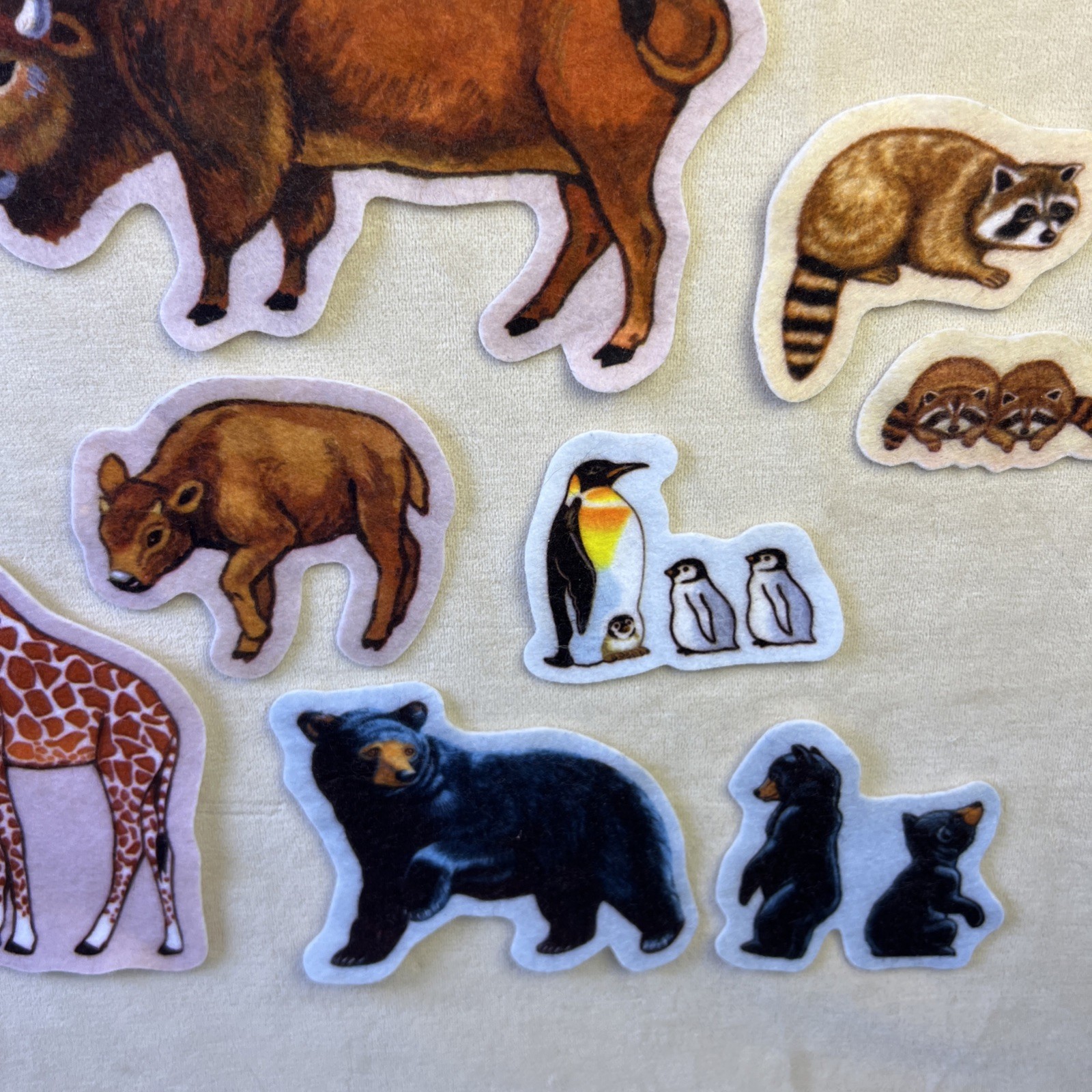 Little Folk Visuals Wild Animals Felt Precut Set of 23 Flannel Storyboard Kids