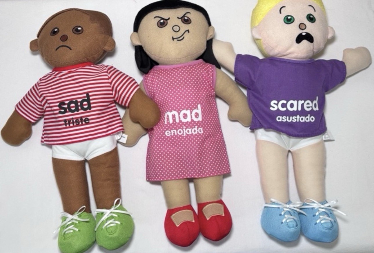 Excellerations Emotion Dolls 18” Bilingual, Educational Plush Toys