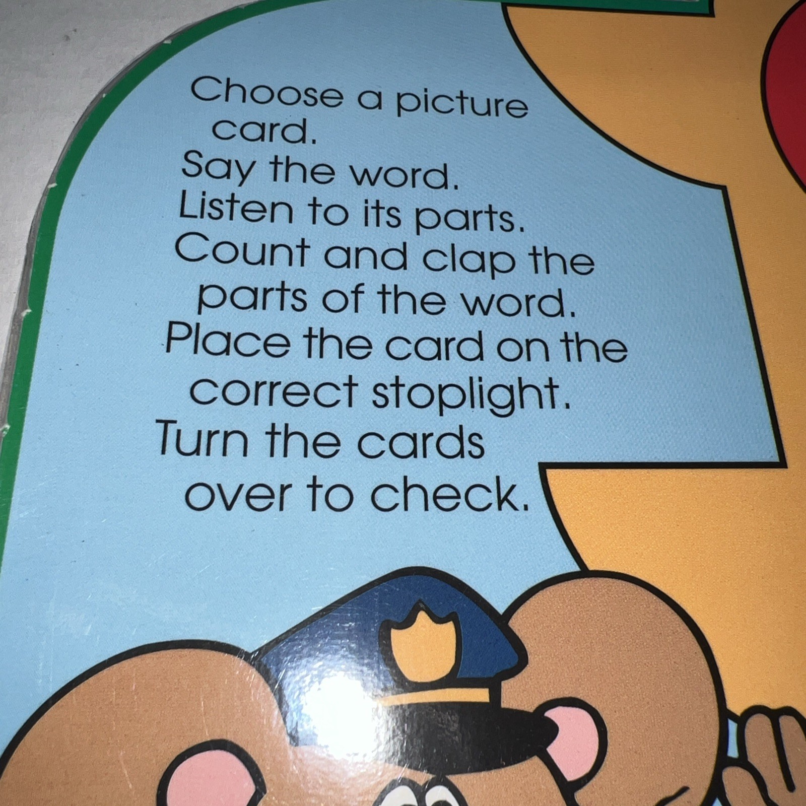 Stop , Look, Listen Grades K-1 Word Part Game