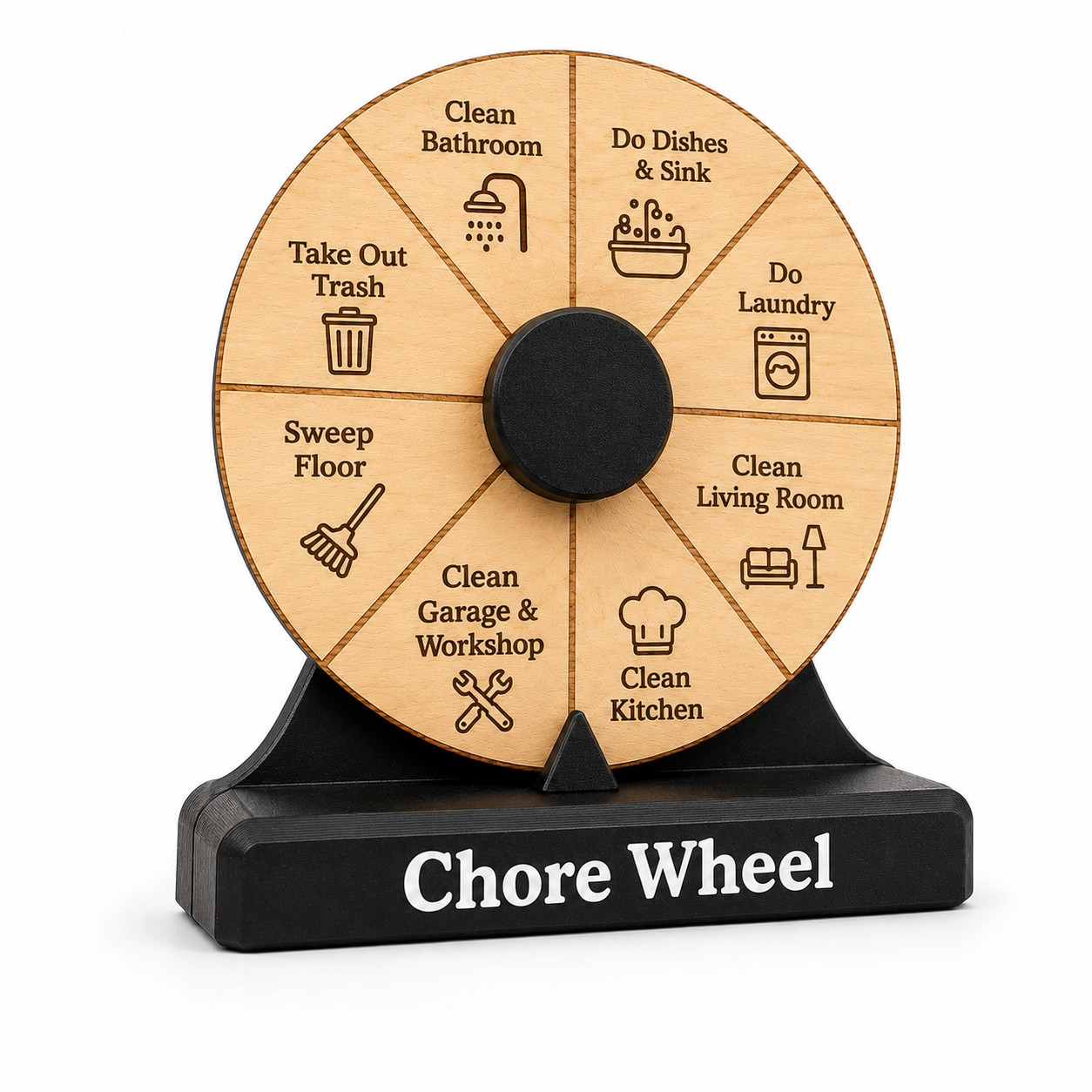 Chore Wheel with Stand, Family Chore Chart for Kids, Spinner Wheel, Spin Wheel