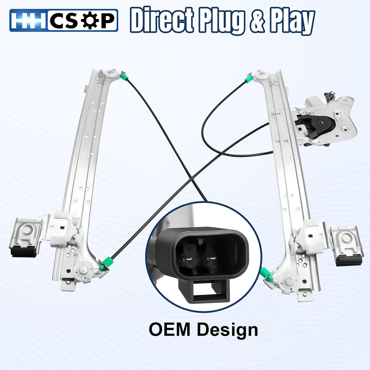 Rear Left Driver Side Power Window Regulator with Motor Compatible with 2000