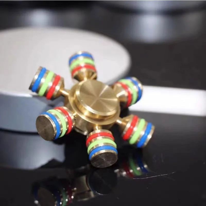 Unique Metal Fidget Spinner – EDC Fingertip Gyro Toy for Stress & Anxiety Relief