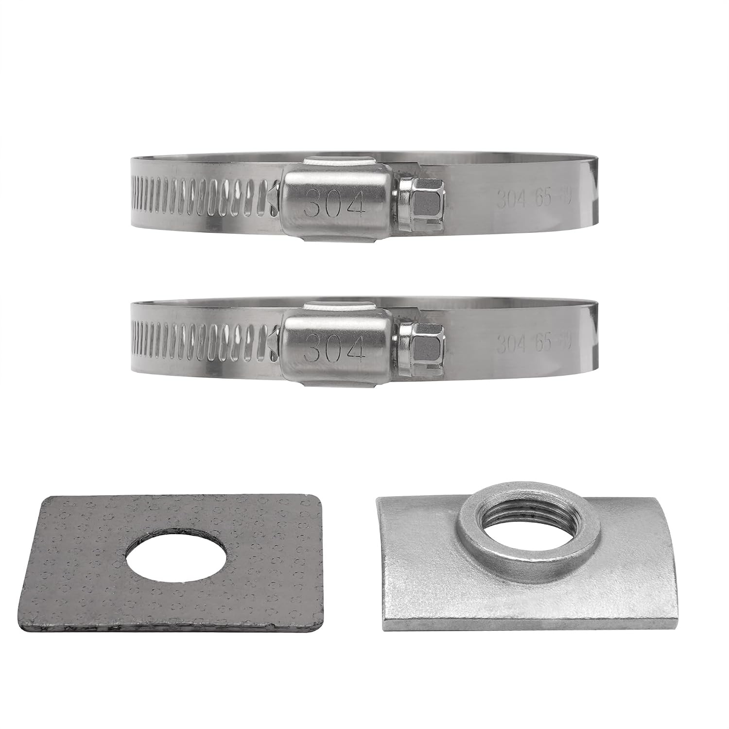 Fuel Injection Oxygen Sensor Bung Kit 60012 with Stainless Steel Band Clamp