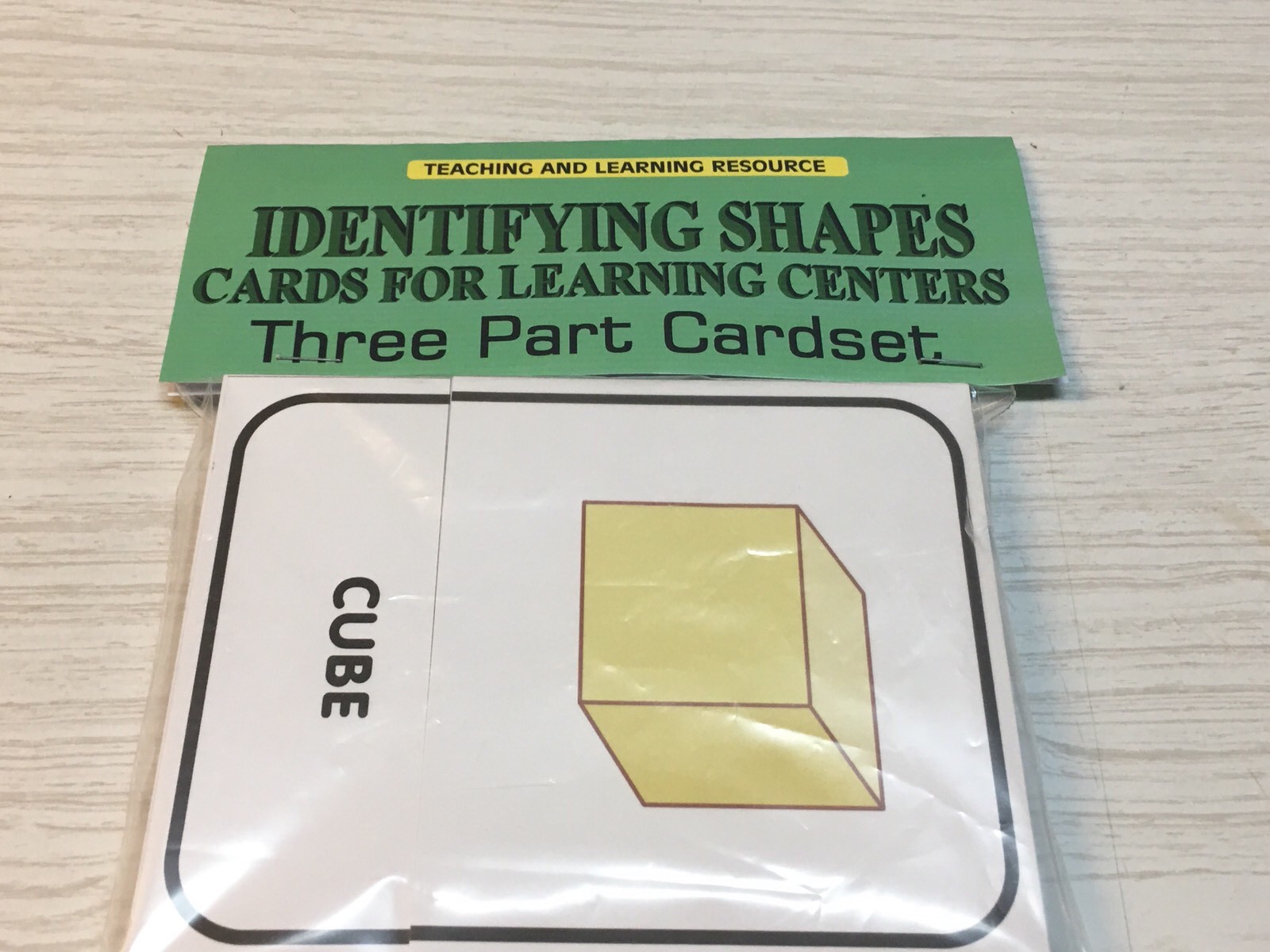 Identifying Shapes – Cards for Learning Center – Three Part Cards – Montessori