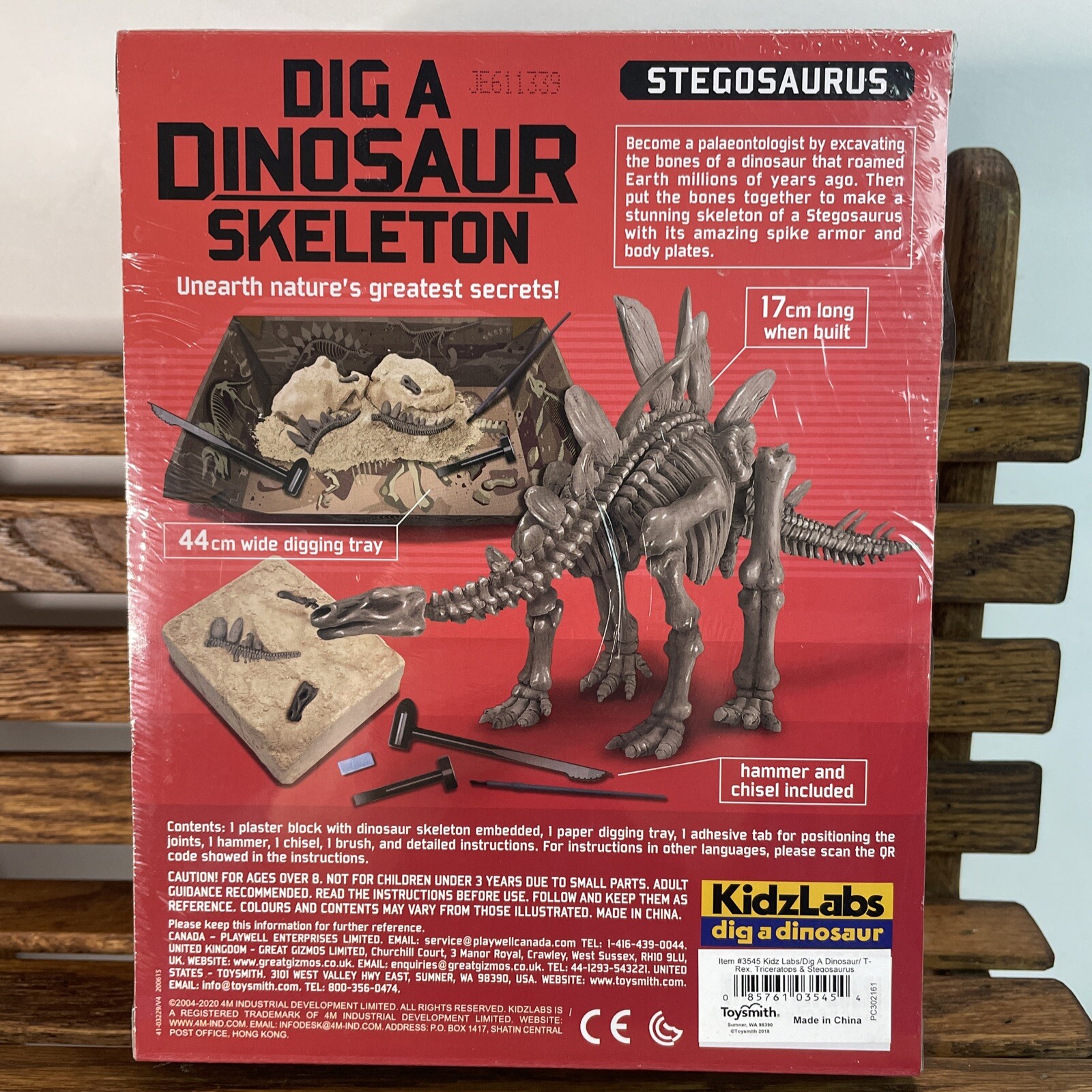 Science Dig-A-Dinosaur School Stegosaurus 4M Kidz labs Educational New