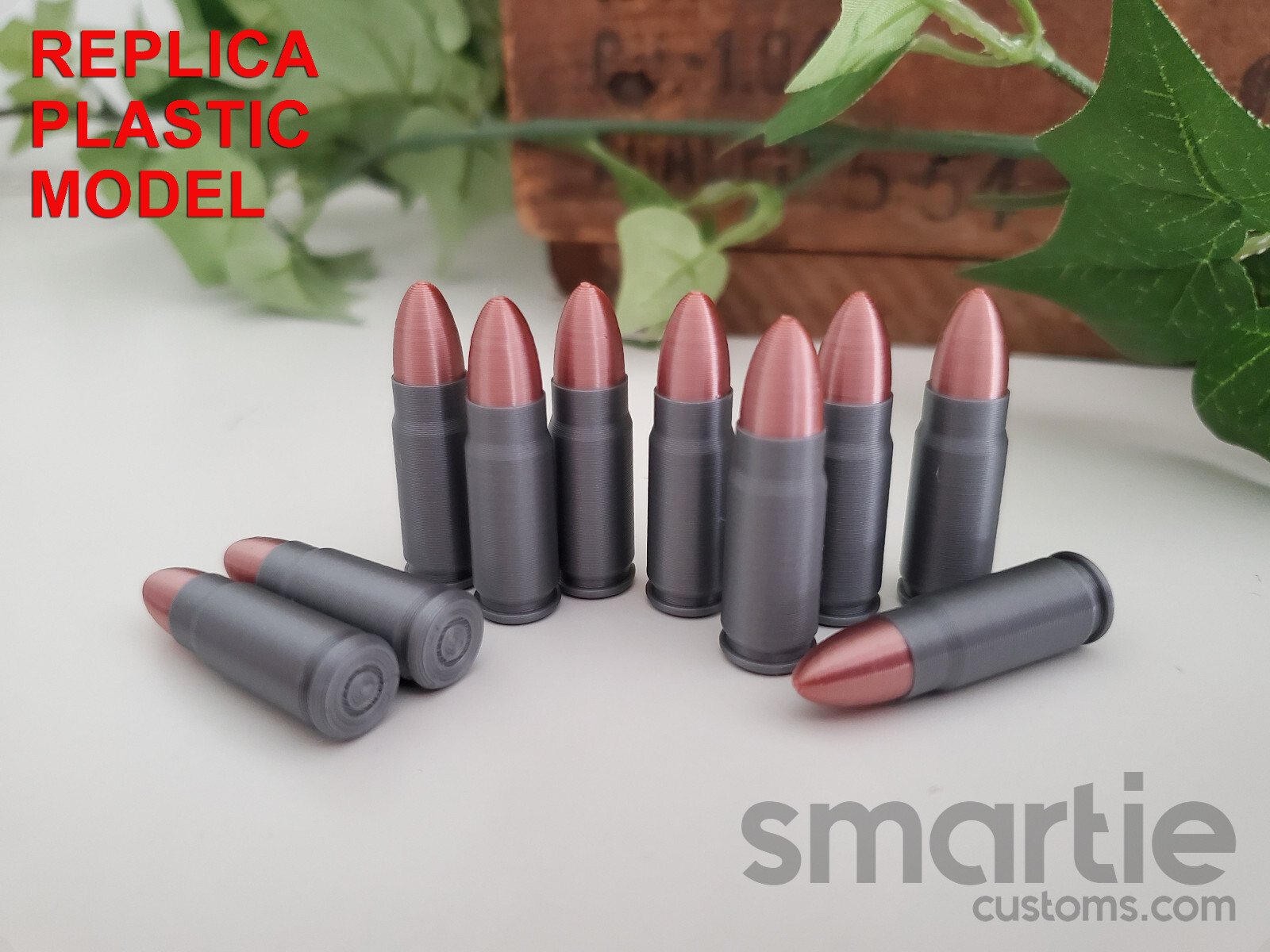35 – DUMMY 7.62×25mm Tokarev Ammo Cartridges – Accurate Size Plastic Replica