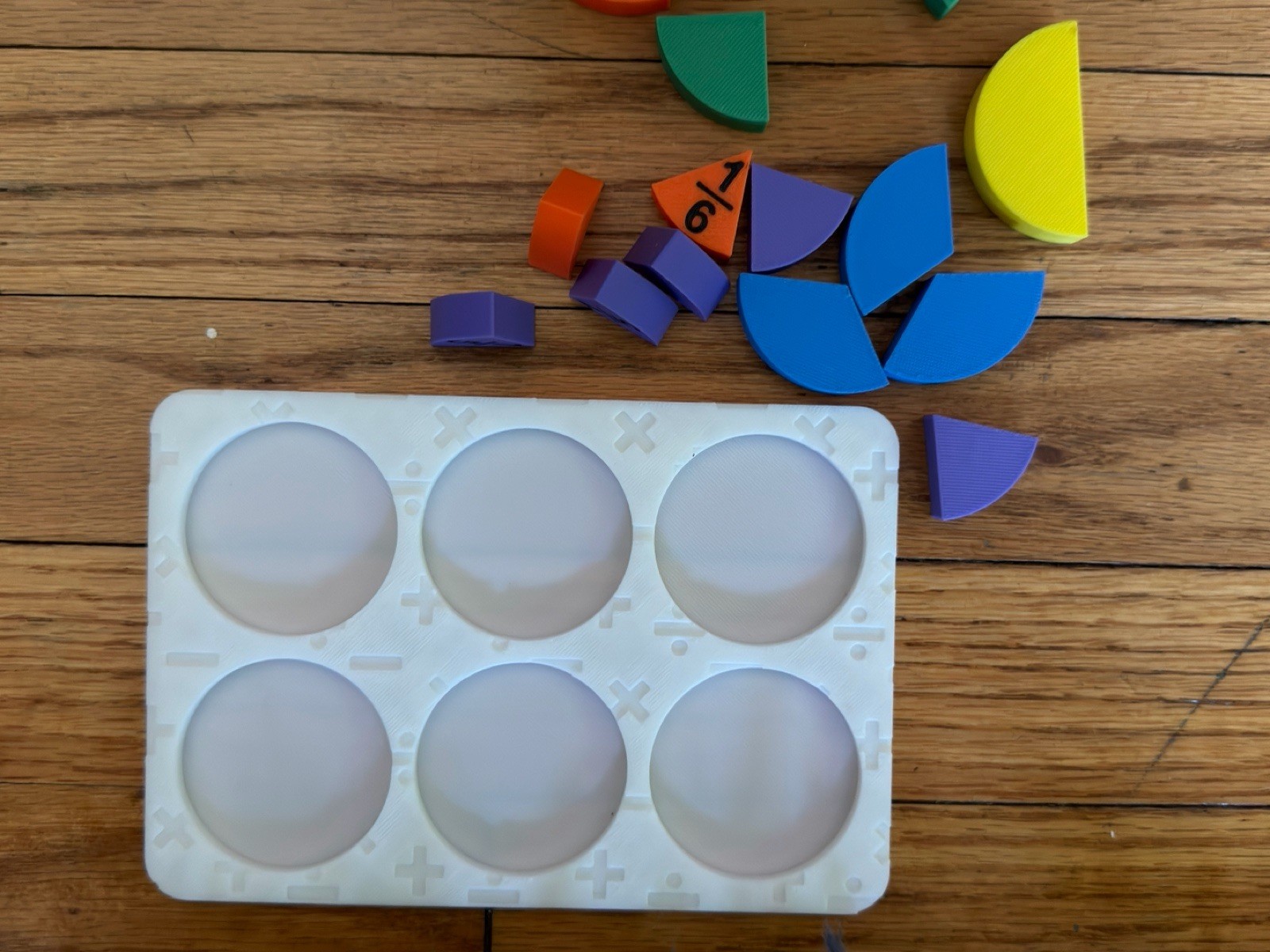 Fractions Table For Kids – 1, 1/2, 1/3, 1/4, 1/5, 1/6th Of A Circle 4 Toddlers