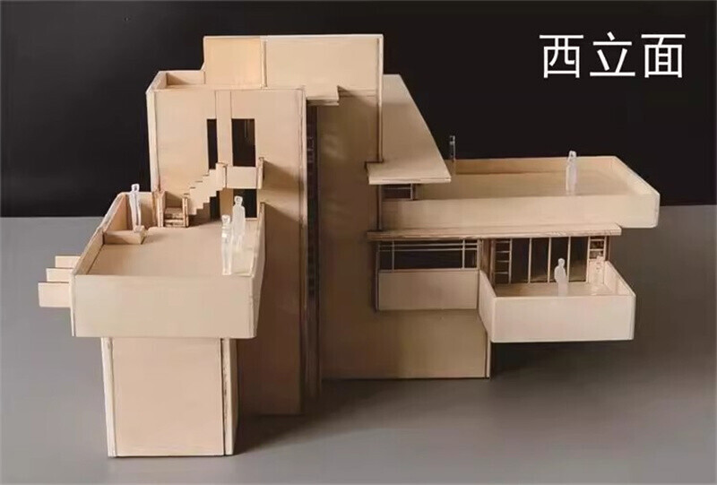 1/75 1/100 Villa 3D Wooden DIY Building Model Kits Assembly Kits Gifts Set