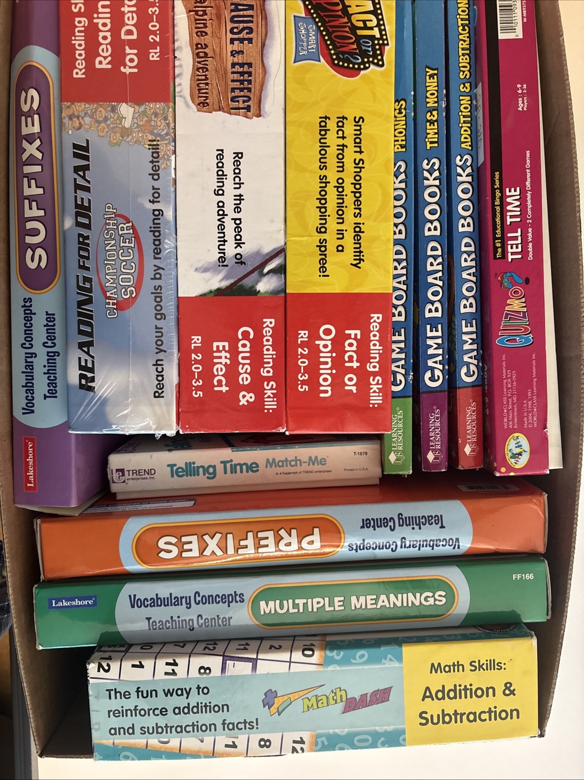 Learning Center Lakeshore Activity Set Lot Of 14 Games 6+ Homeschool Education