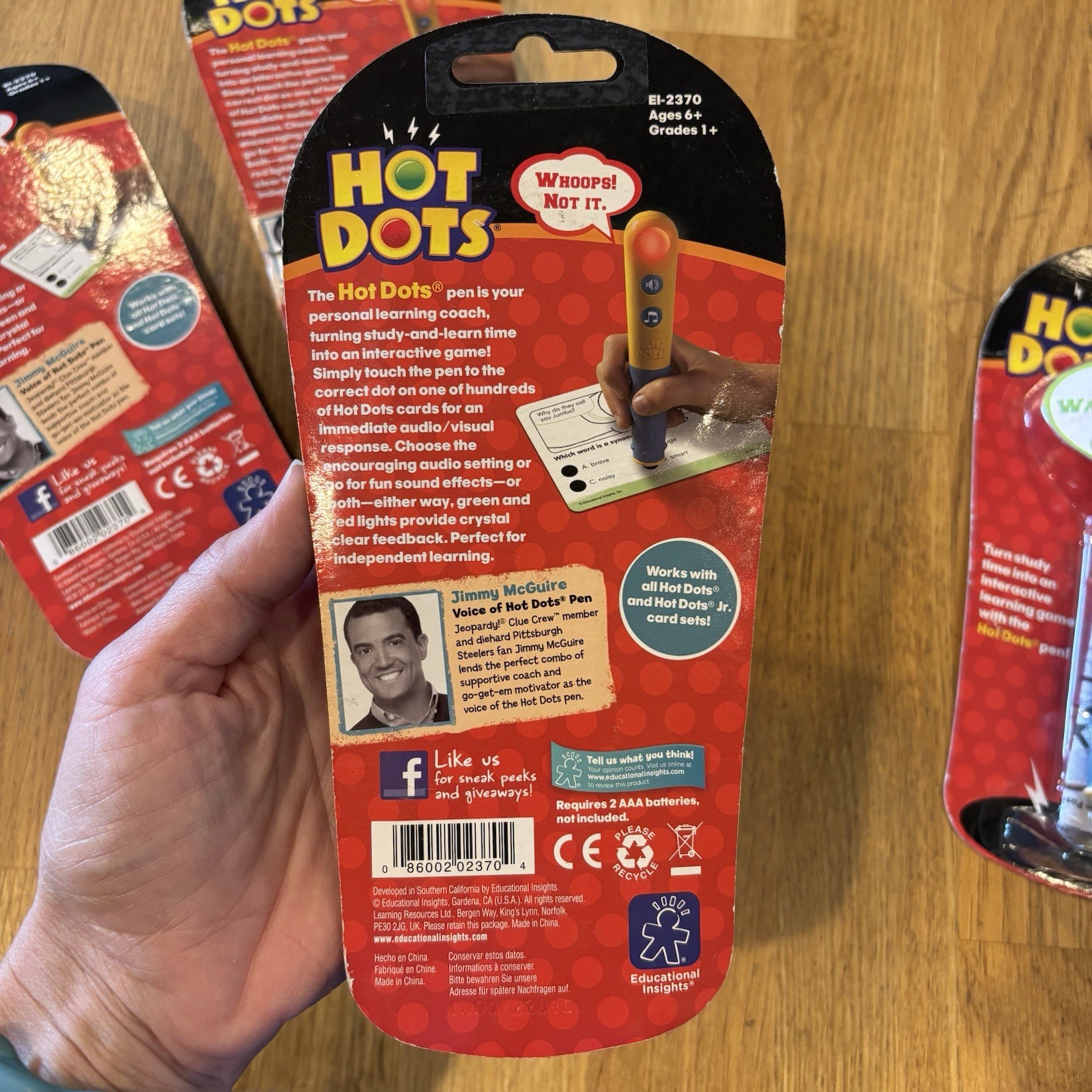 4 Hot Dots Pen Interactive Lights Sounds Accessory Educational Insights NEW