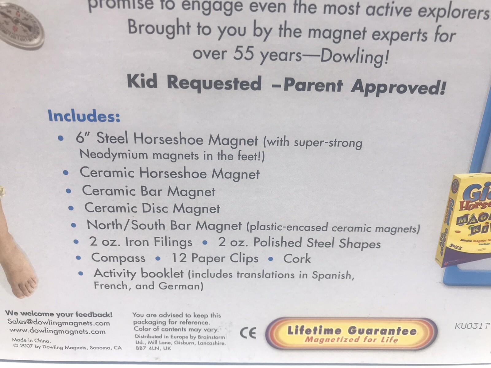 Super Science Magnet Kit Dowling Magnets New in Package 2007