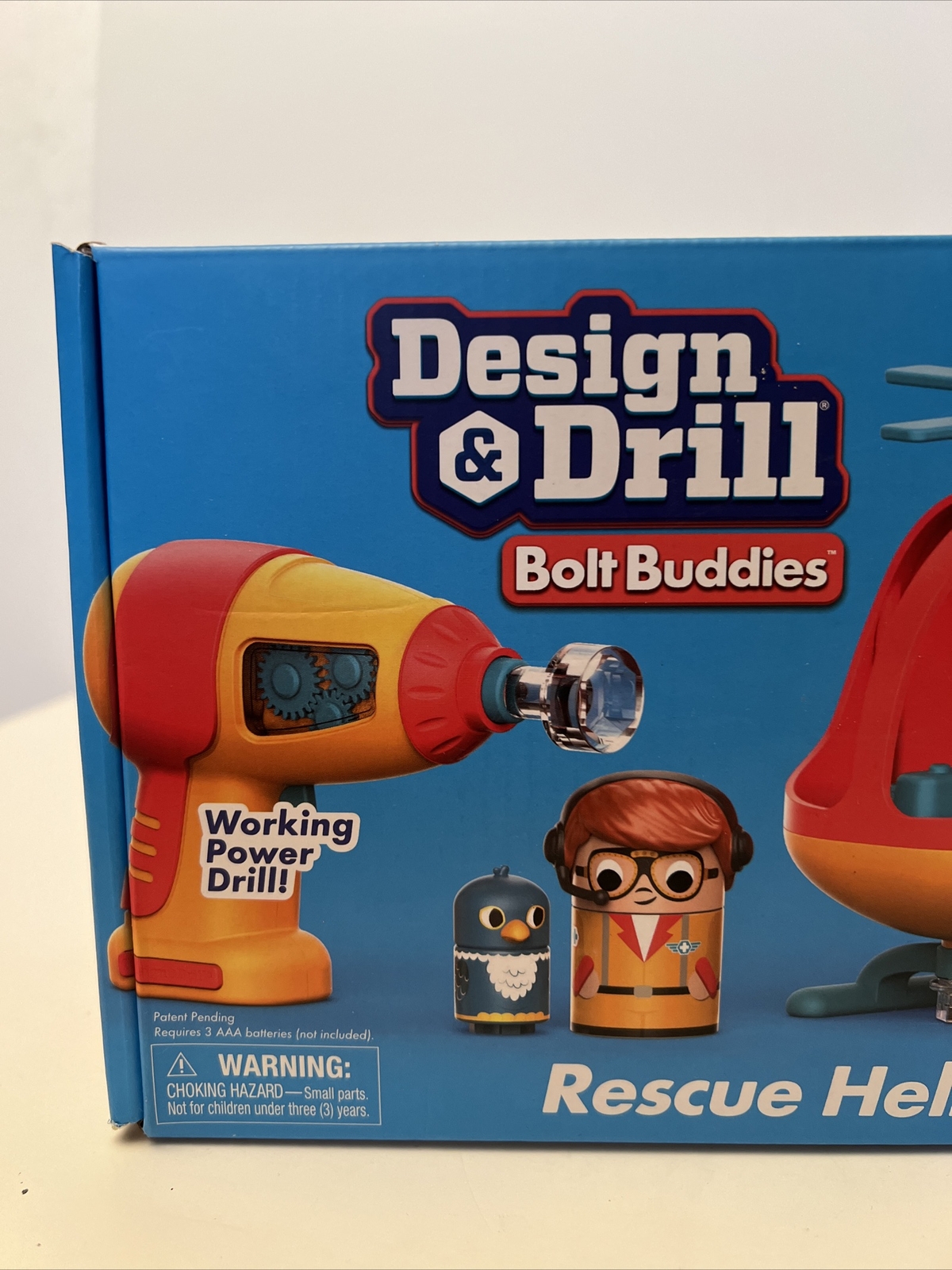 Design & Drill Bolt Buddies Rescue Hellicopter Educational Insight NEW