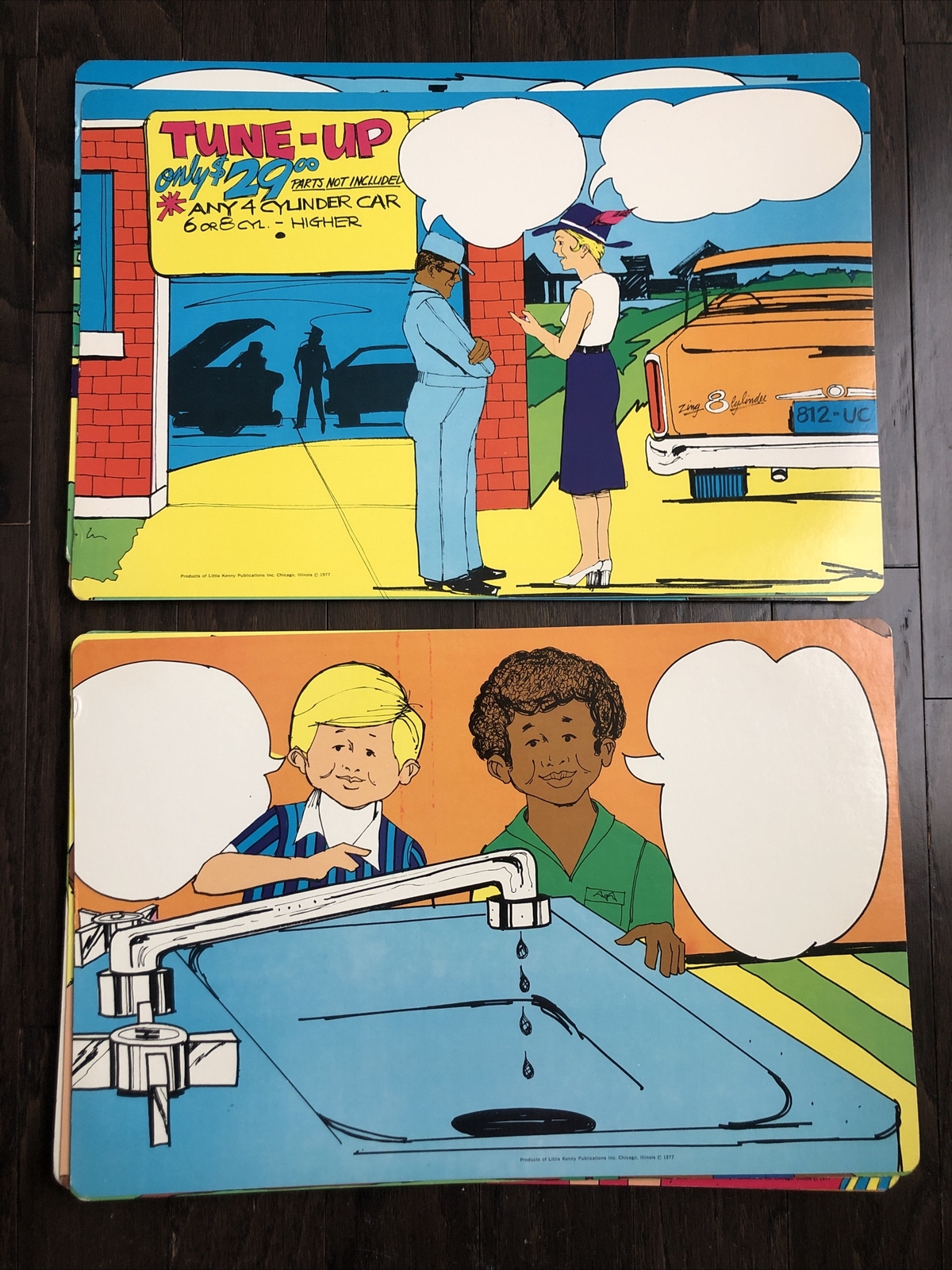 1977 Lot Of 15 Educational Posters English Vintage ESL ELL