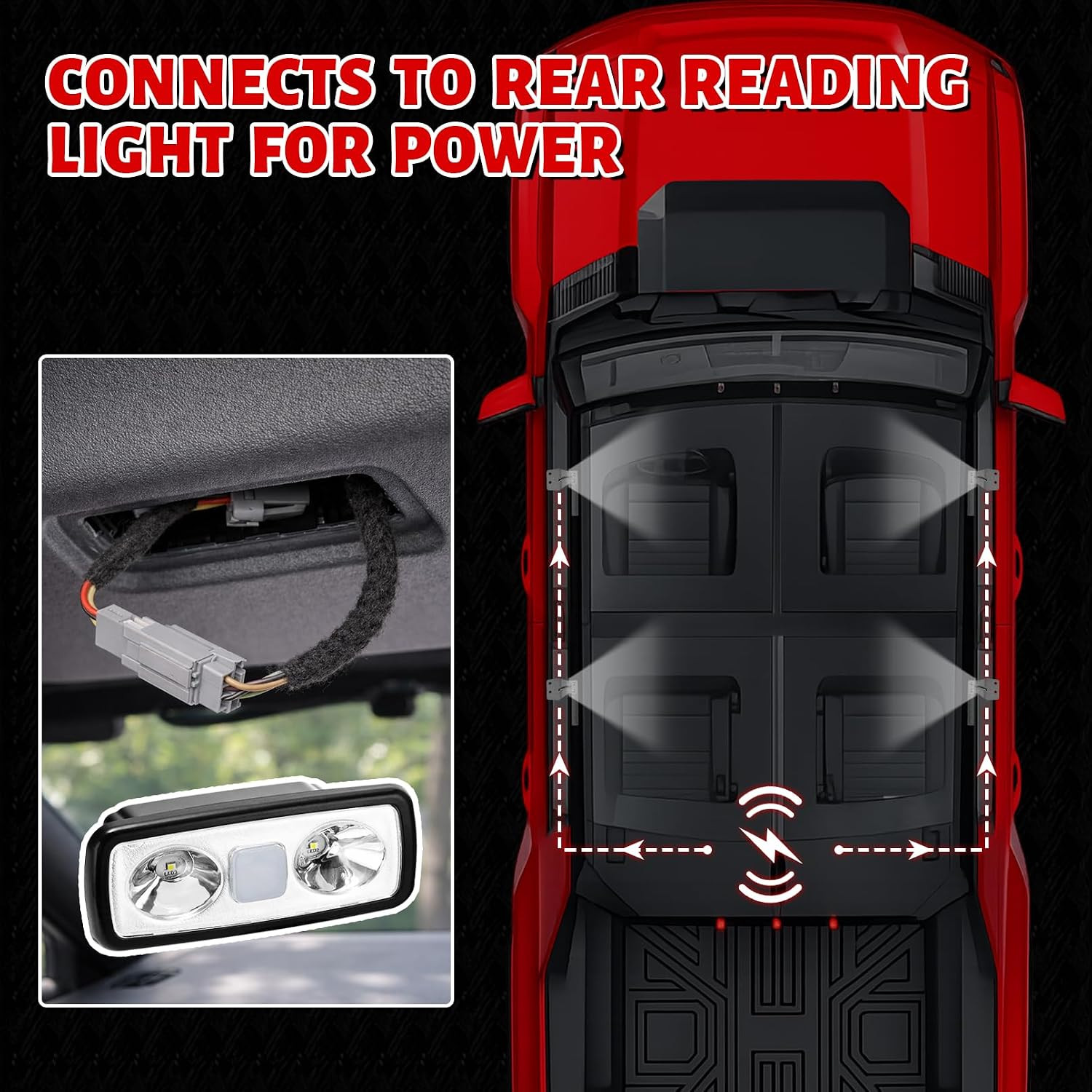 Grab Handles with Lights for Ford Bronco 2021-2026 4Door, Silicone Anti-Slip Bri