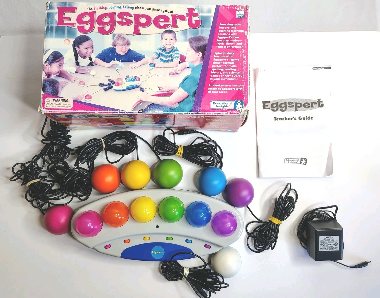 Eggspert 7880 Classroom Educational Buzzer Game Lights & Sounds Homeschool Works