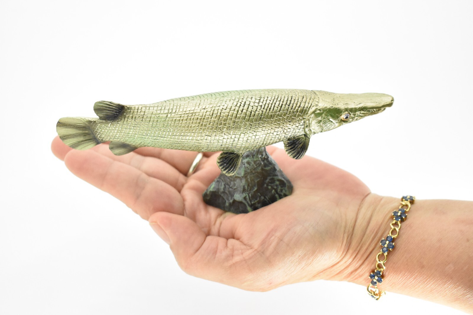 Alligator Gar, Model Fish, Very Realistic Rubber, Hand Painted Toy CH017BB71