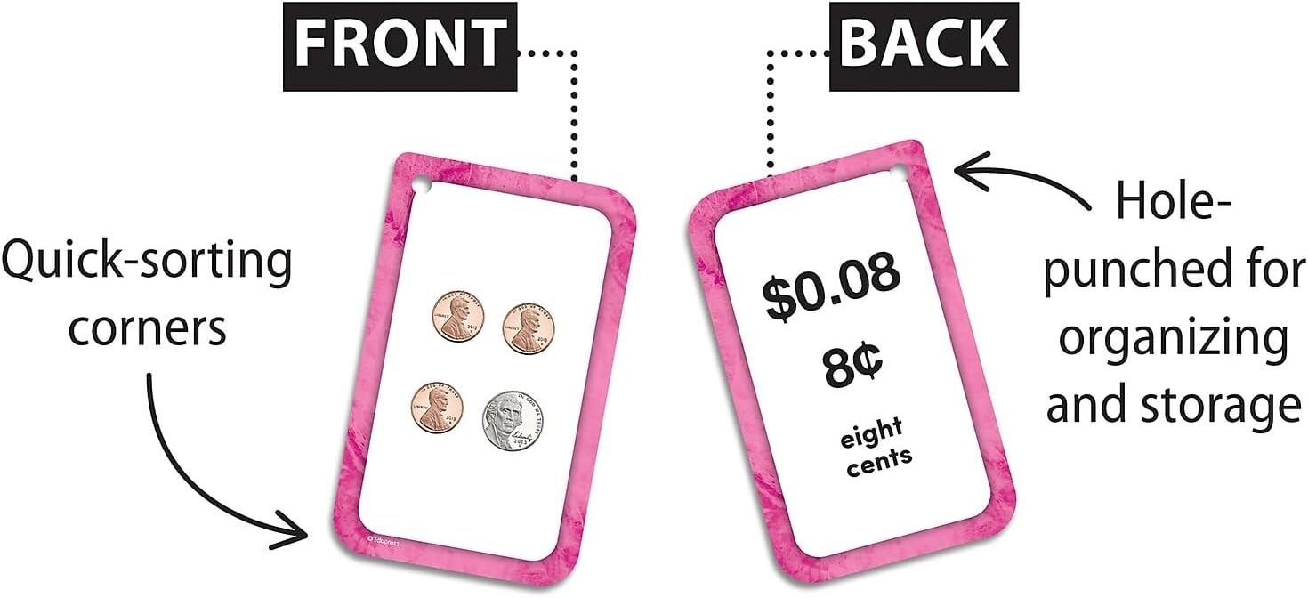Money Flash Cards EP62047 – Full-Color Set for Enhancing Math Skills in Adults
