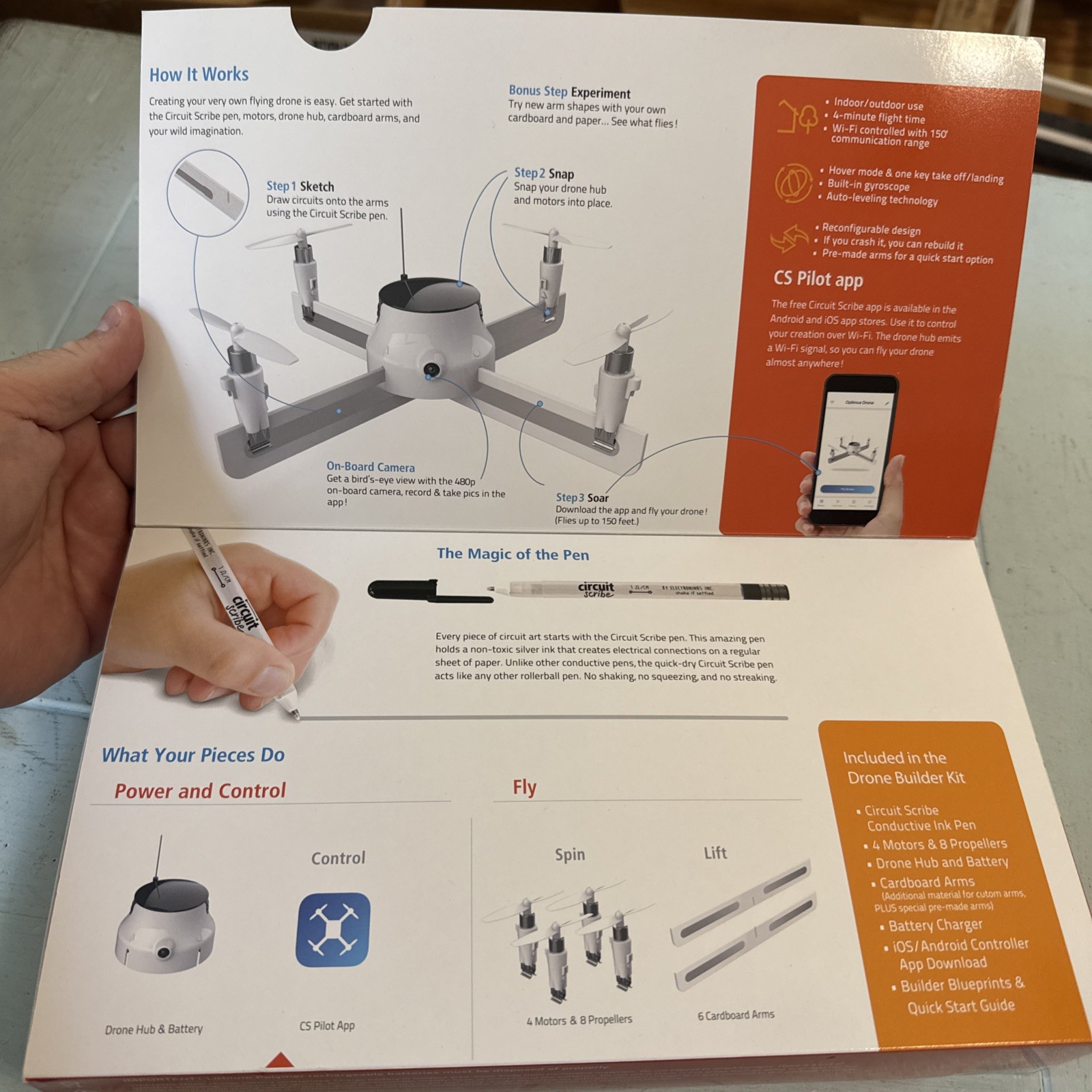 Circuit Scribe Drone Builder Kit NEW OPEN BOX Circuit Drawing Kit