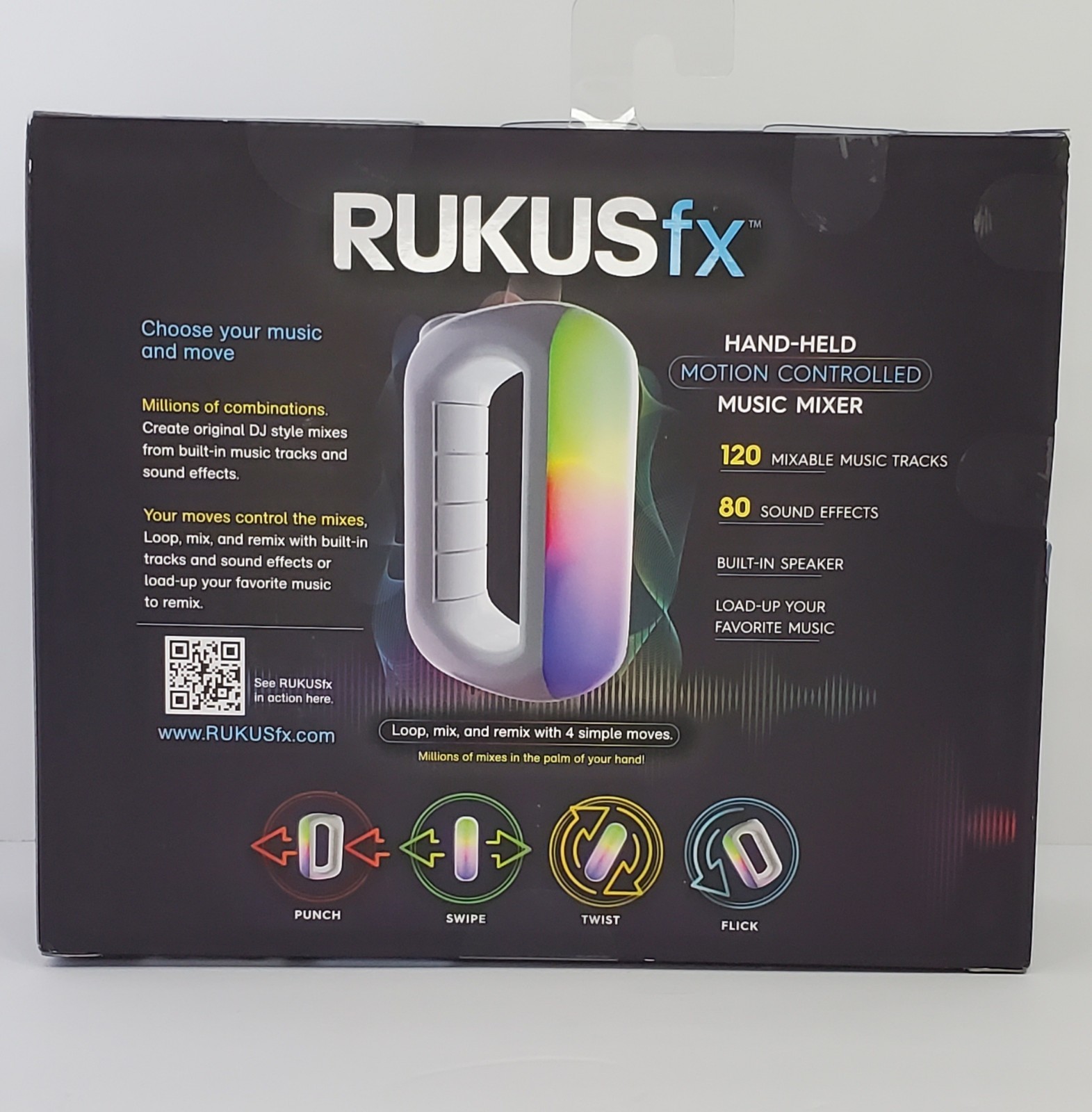 RUKUSfx Motion-Controlled Music Mixer New Sealed Lights & Sound Effects Toy
