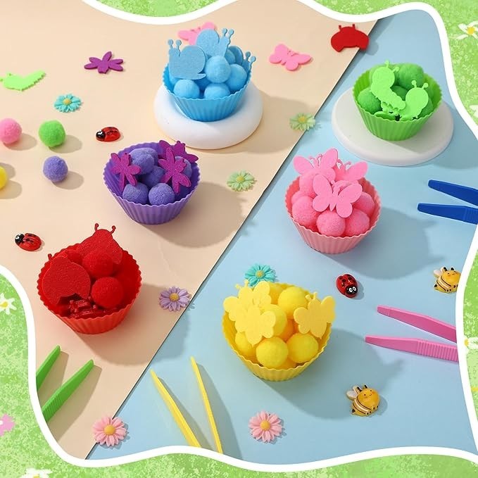 368Pcs Spring Sensory Bin Filler Fine Motor 7 Cognitive learning toys