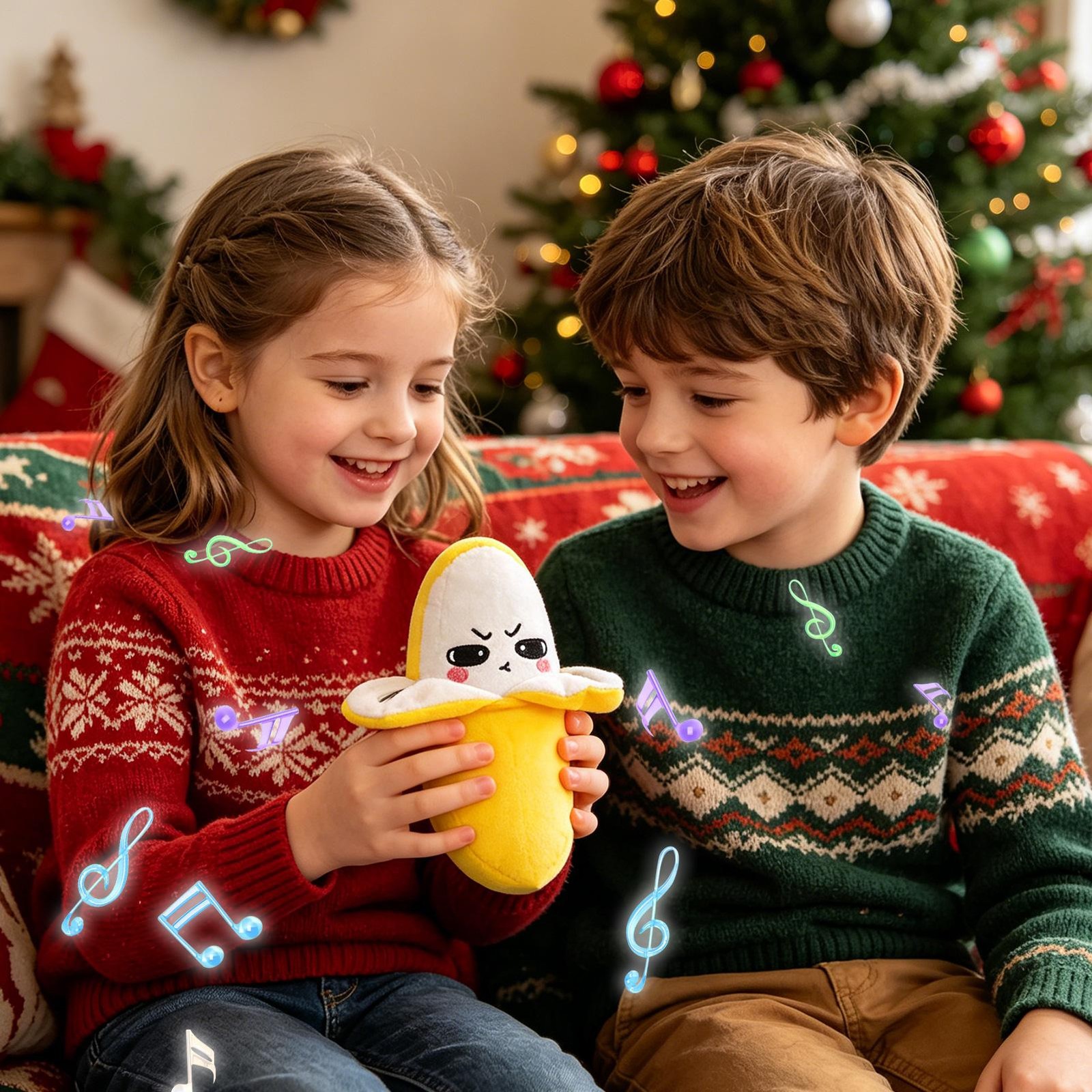 Interactive Musical Toy Fruit Sensing Beat Piano Ragdoll Musical Doll