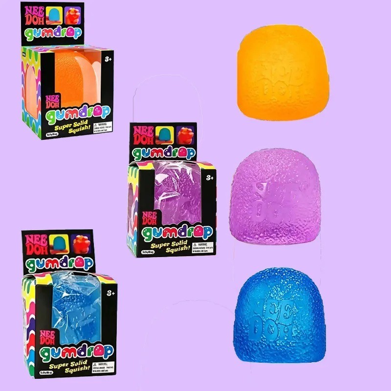 Authentic Nee Doh Gumdrop Super Solid Squish Needoh Gum Drop RARE