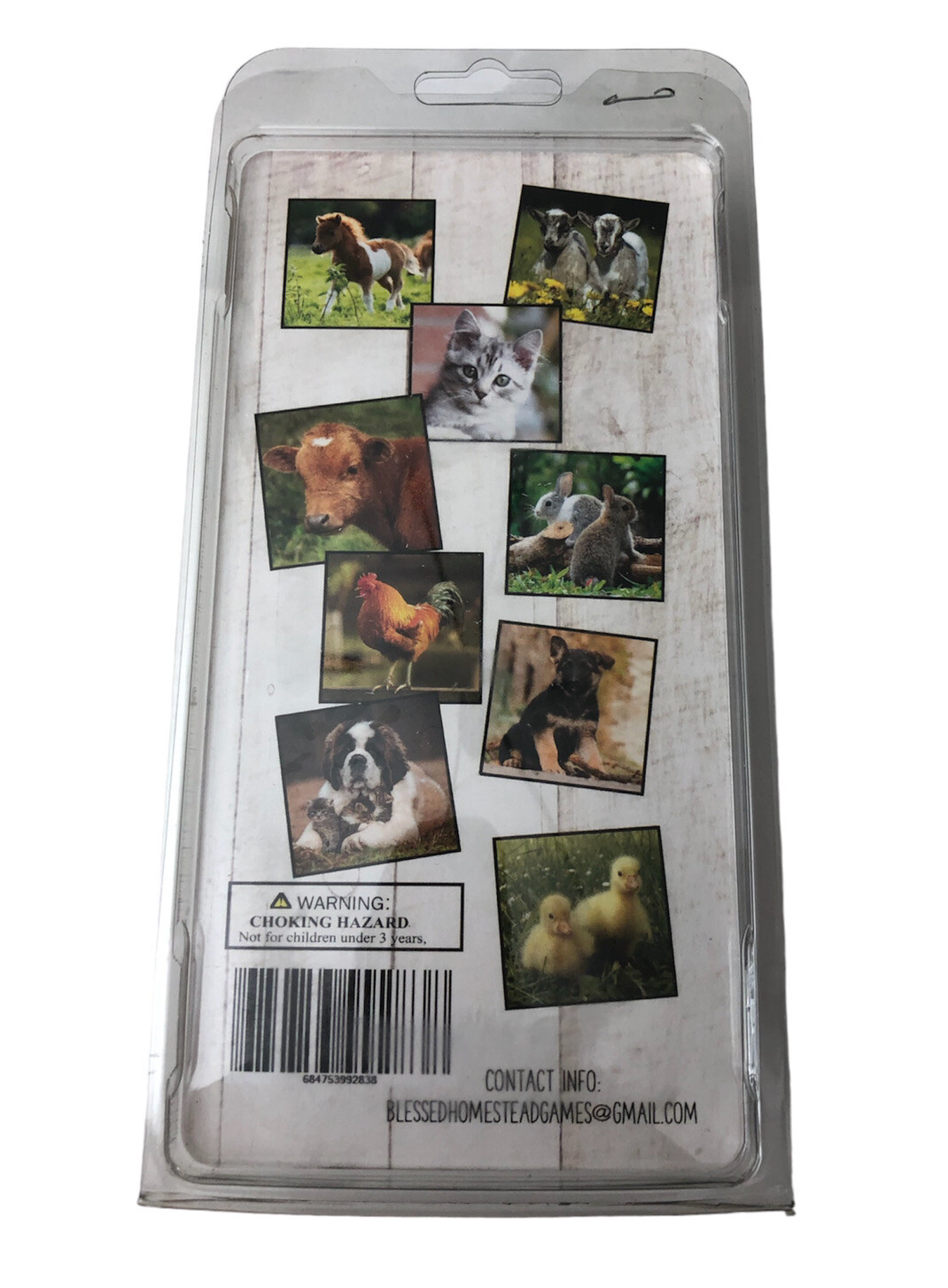 Kids Memory Game Farm Animal Photos Educational 40pcs. 20sets